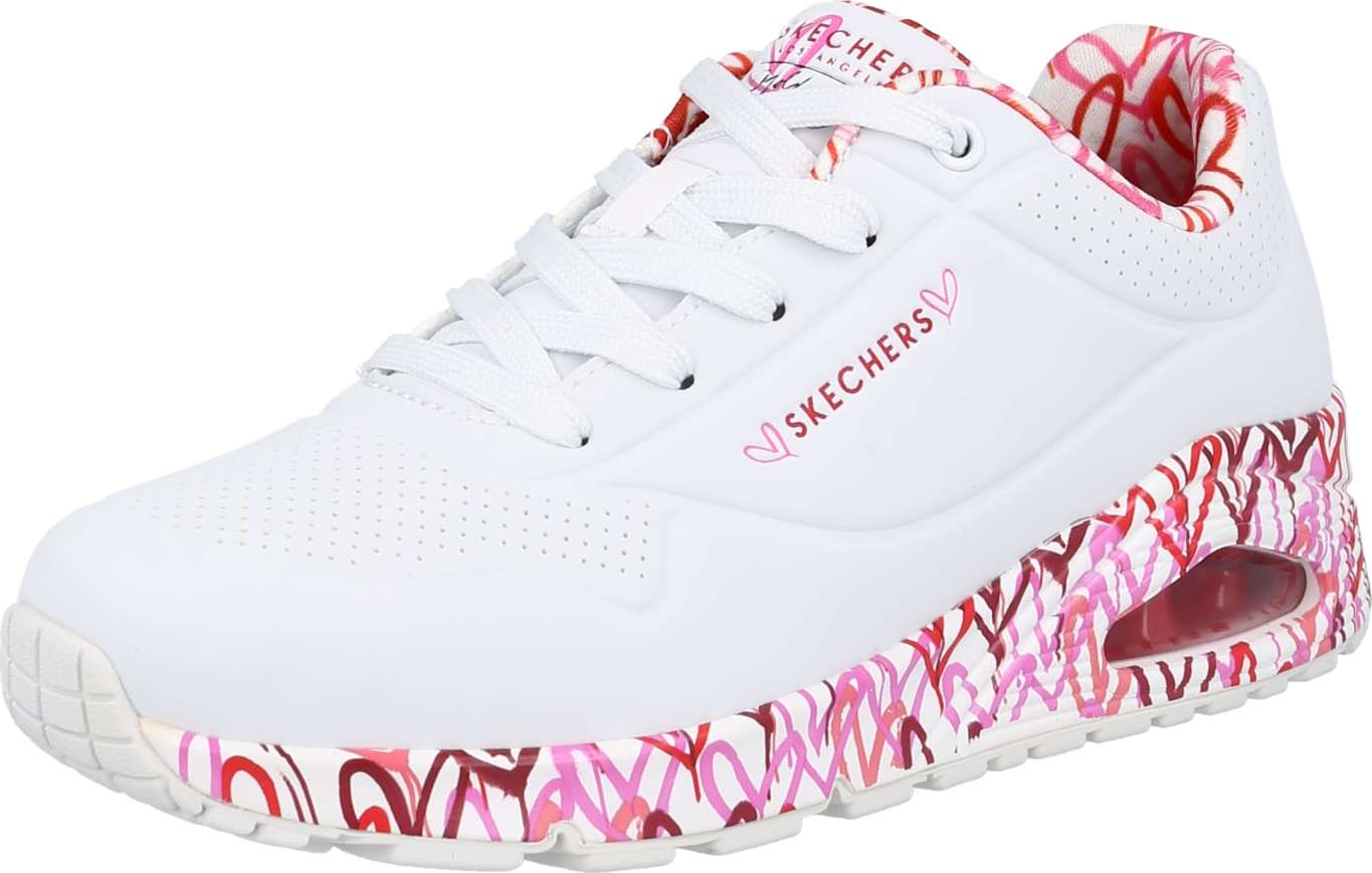 SKECHERS Tenisky 'Loving Love' bílá / červená / fialová / pink