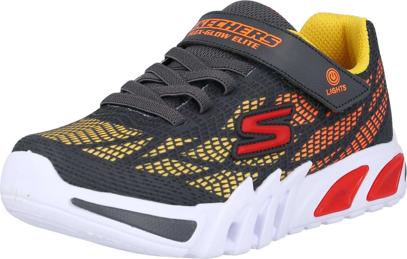 SKECHERS Tenisky 'VORLO' šedá / žlutá / červená