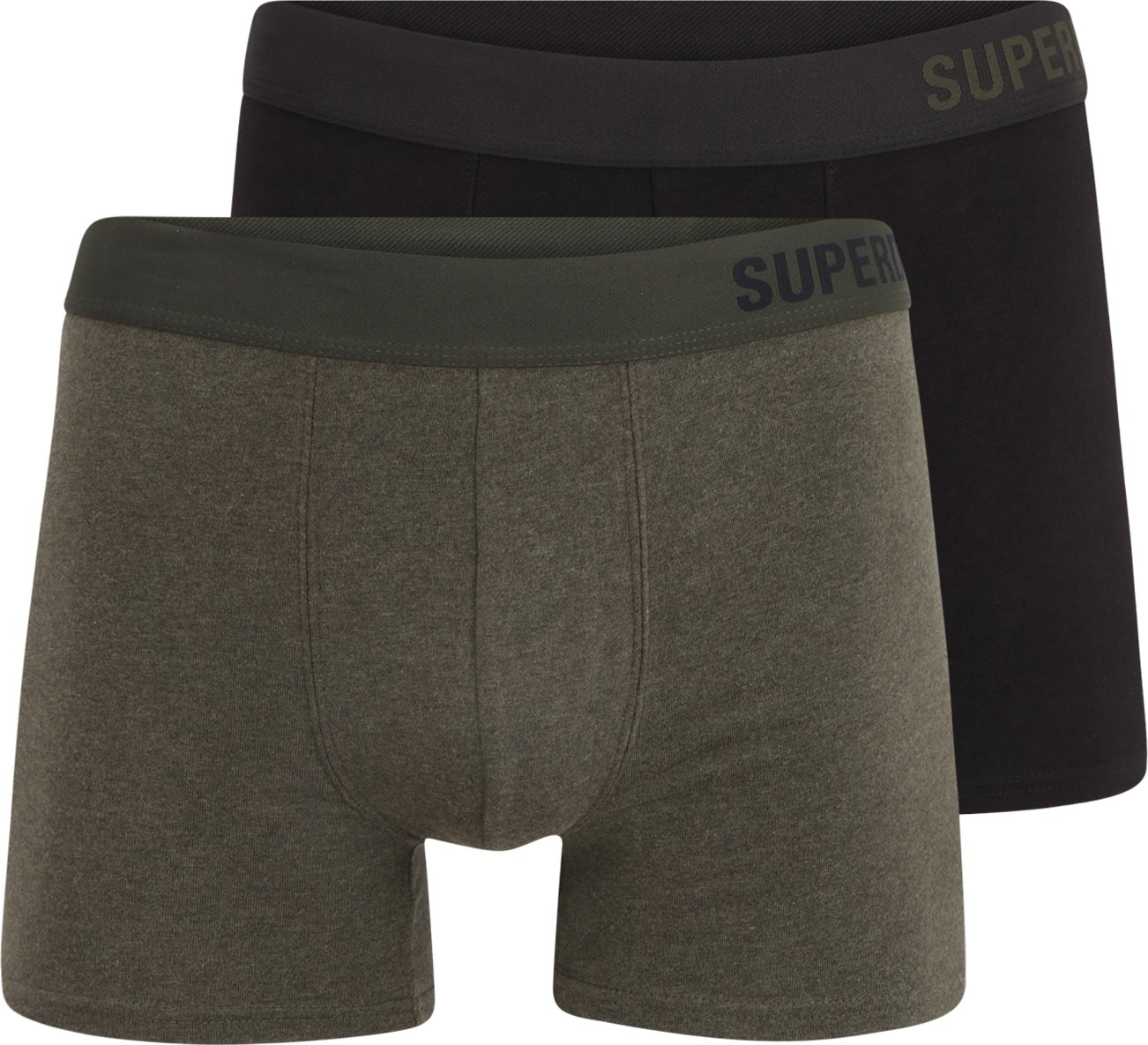 Superdry Boxerky černá / khaki