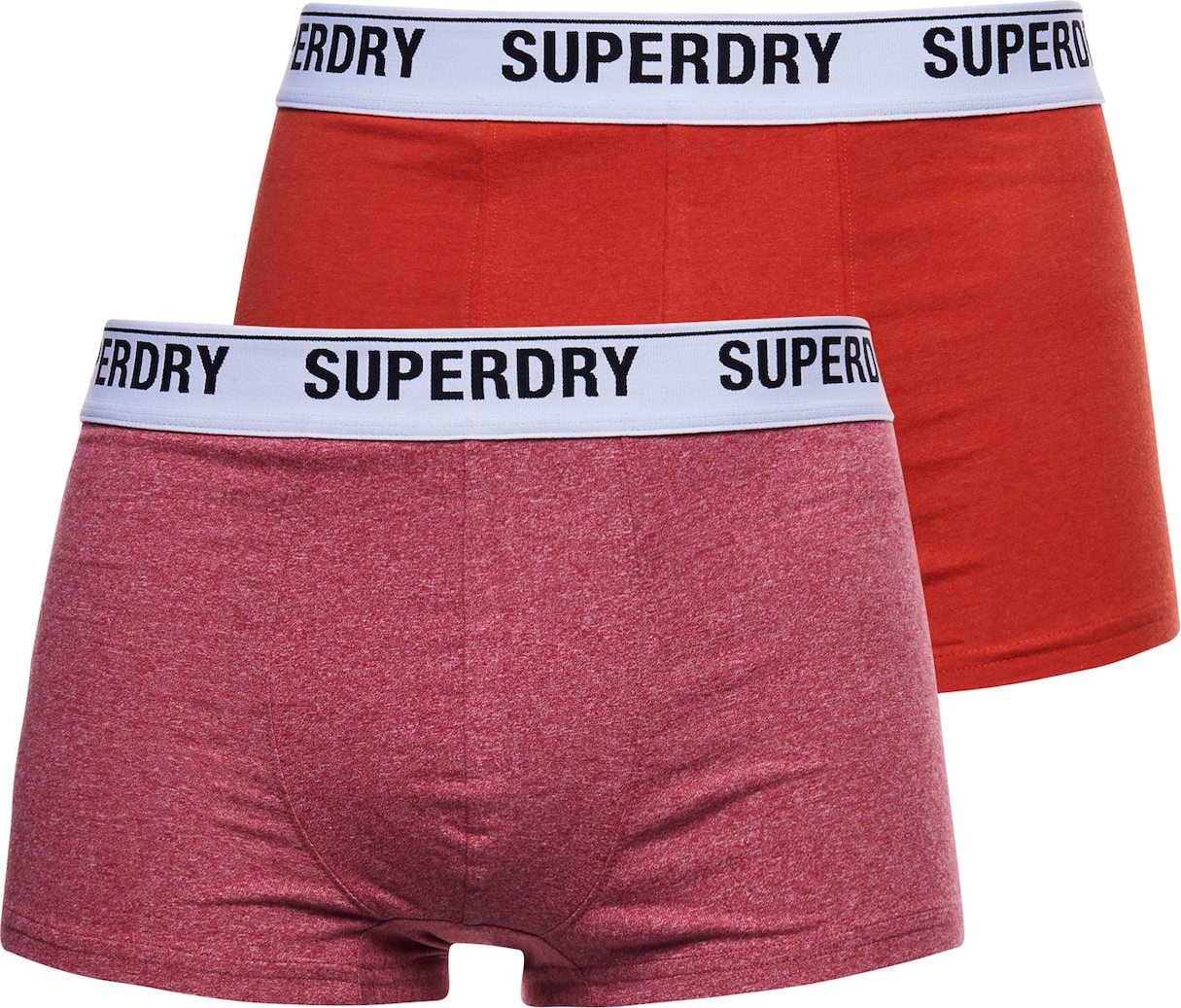 Superdry Boxerky červená / bílá / černá