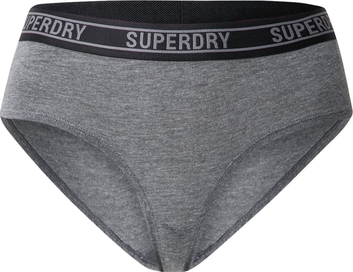 Superdry Kalhotky šedá / černá