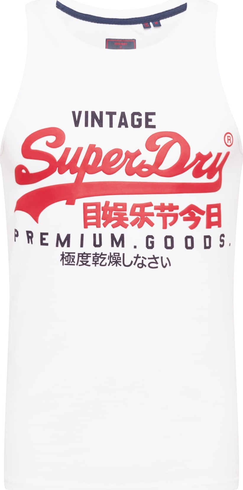 Superdry Tričko bílá / červená / černá