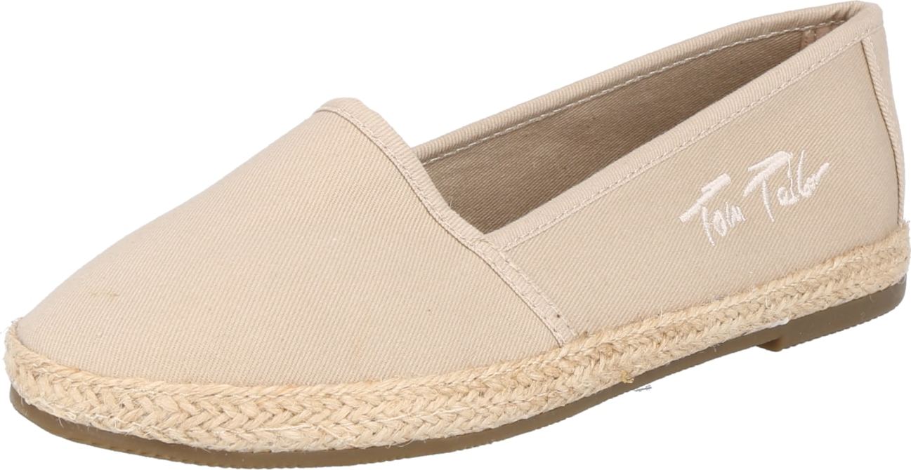 TOM TAILOR Espadrilky béžová / starobéžová