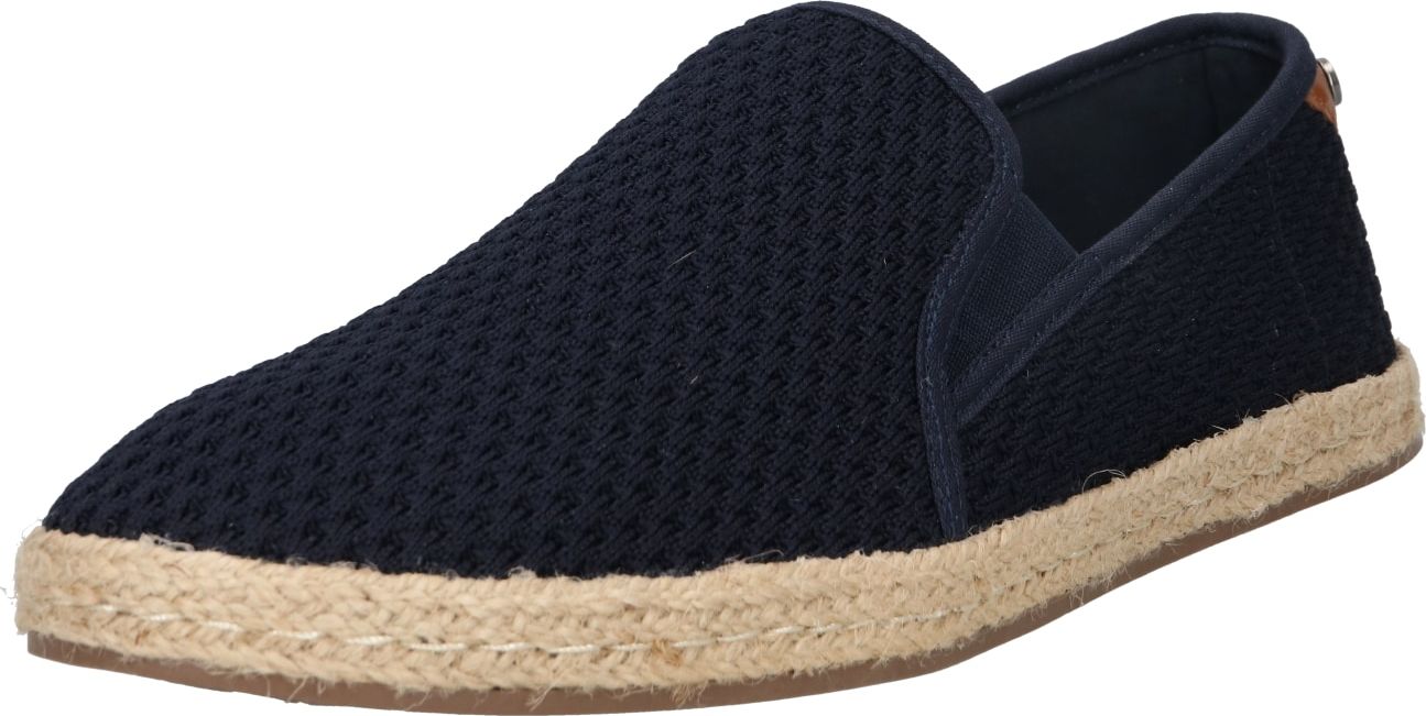 TOM TAILOR Espadrilky námořnická modř / béžová