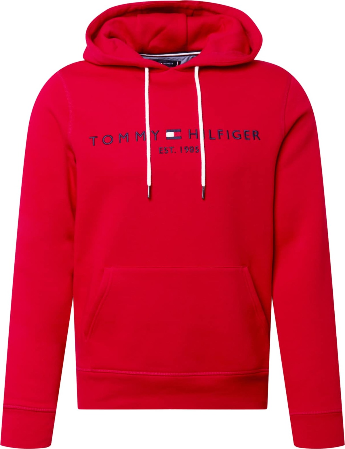 TOMMY HILFIGER Mikina červená / bílá / námořnická modř