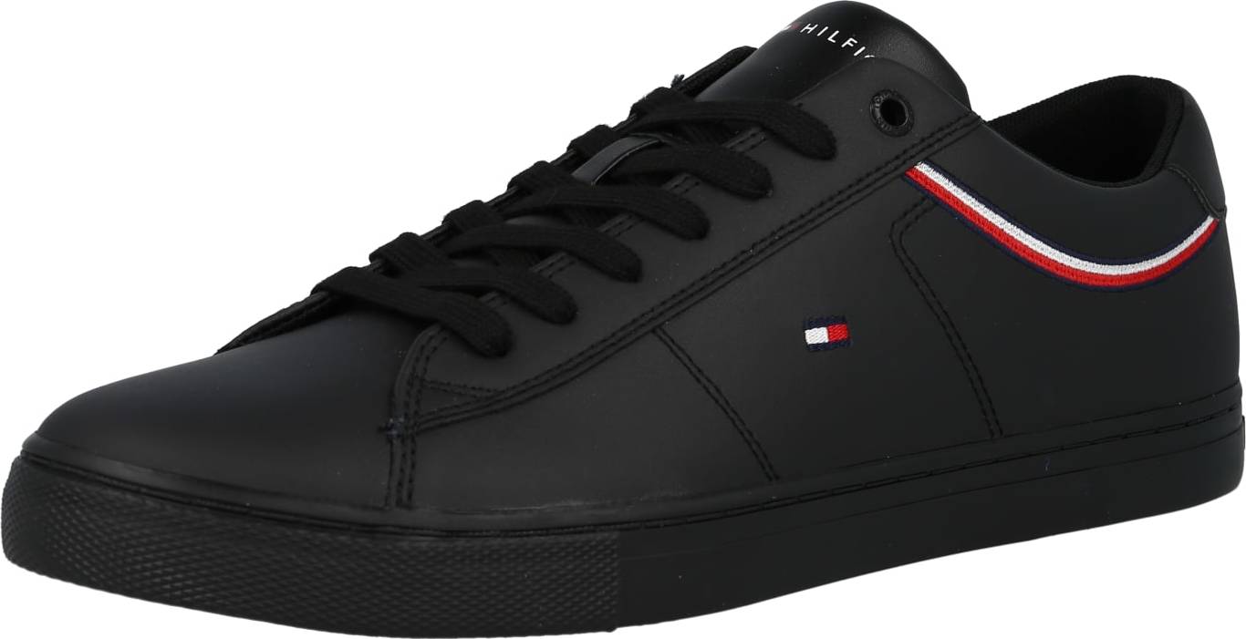 TOMMY HILFIGER Tenisky černá / bílá / ohnivá červená / námořnická modř