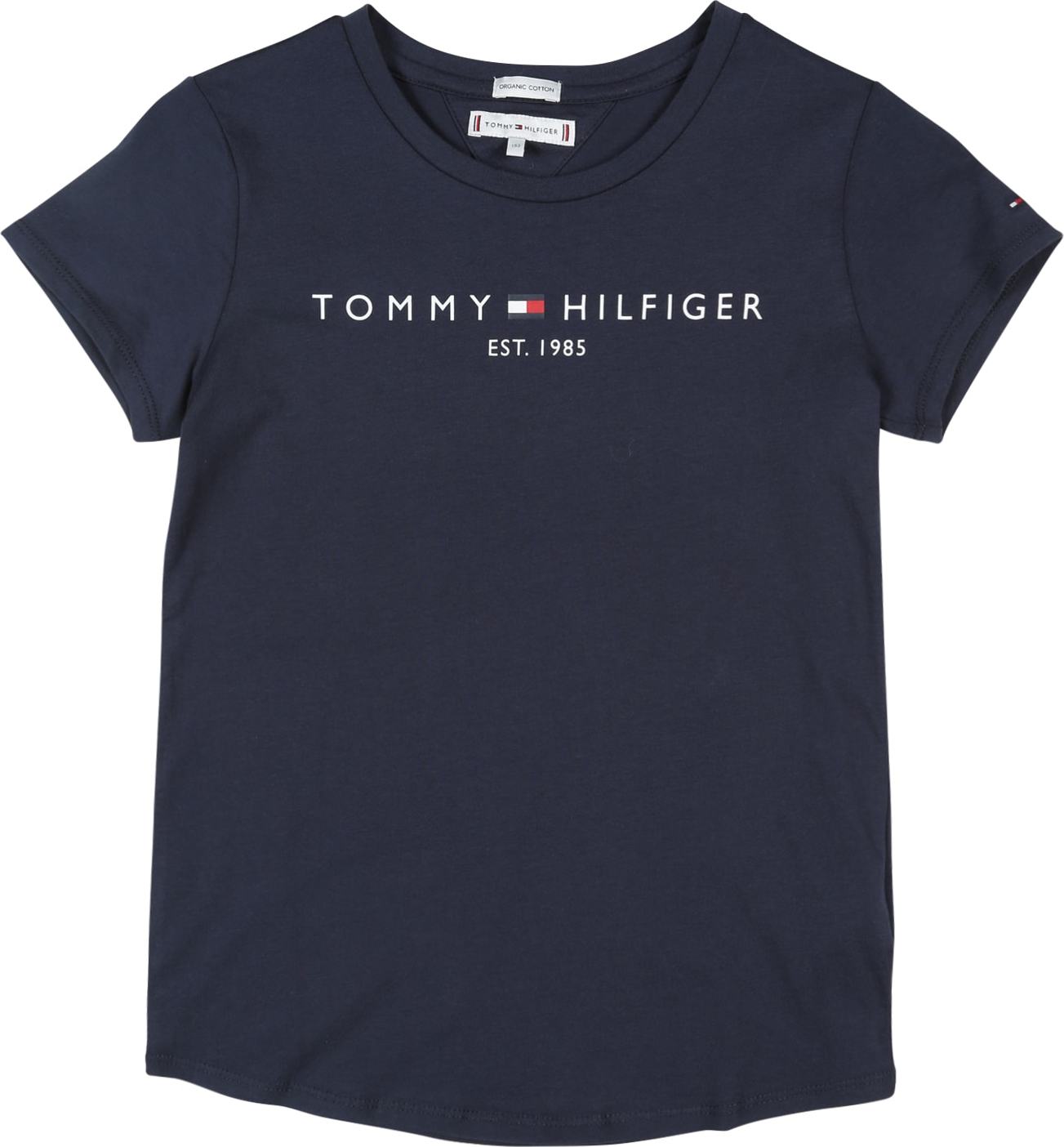 TOMMY HILFIGER Tričko noční modrá / bílá / červená