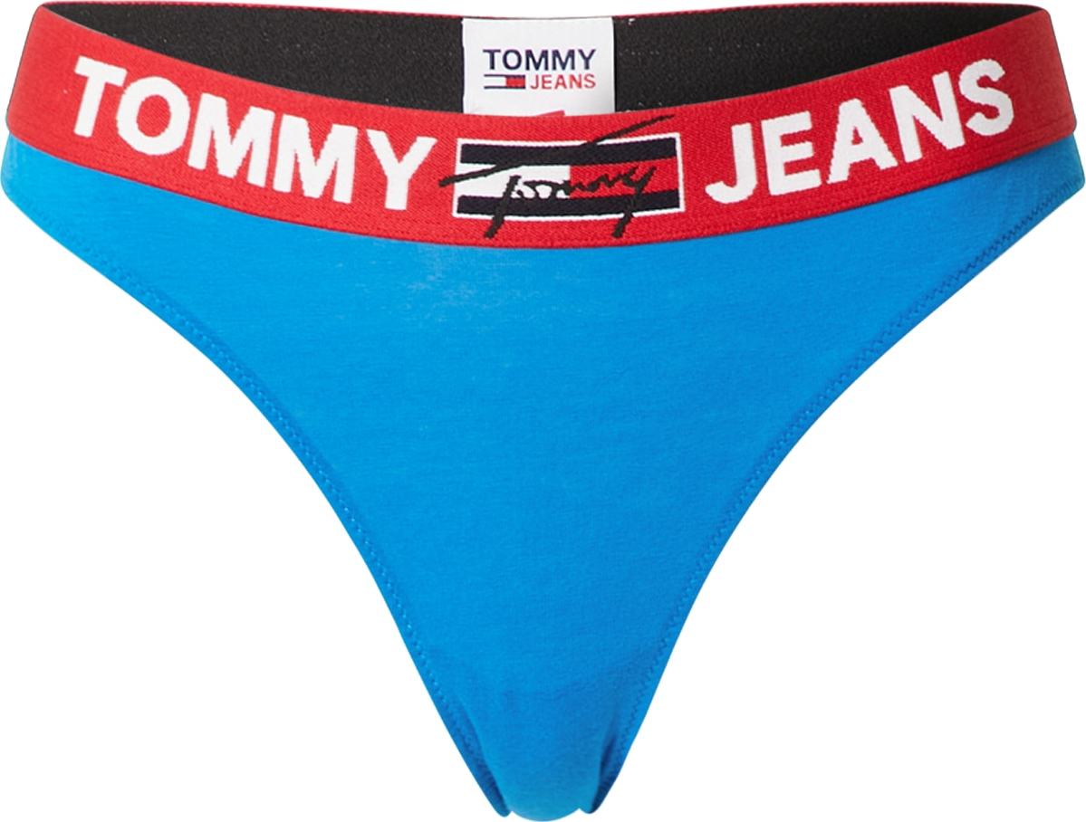 Tommy Hilfiger Underwear Tanga tyrkysová / nebeská modř / bílá / červená