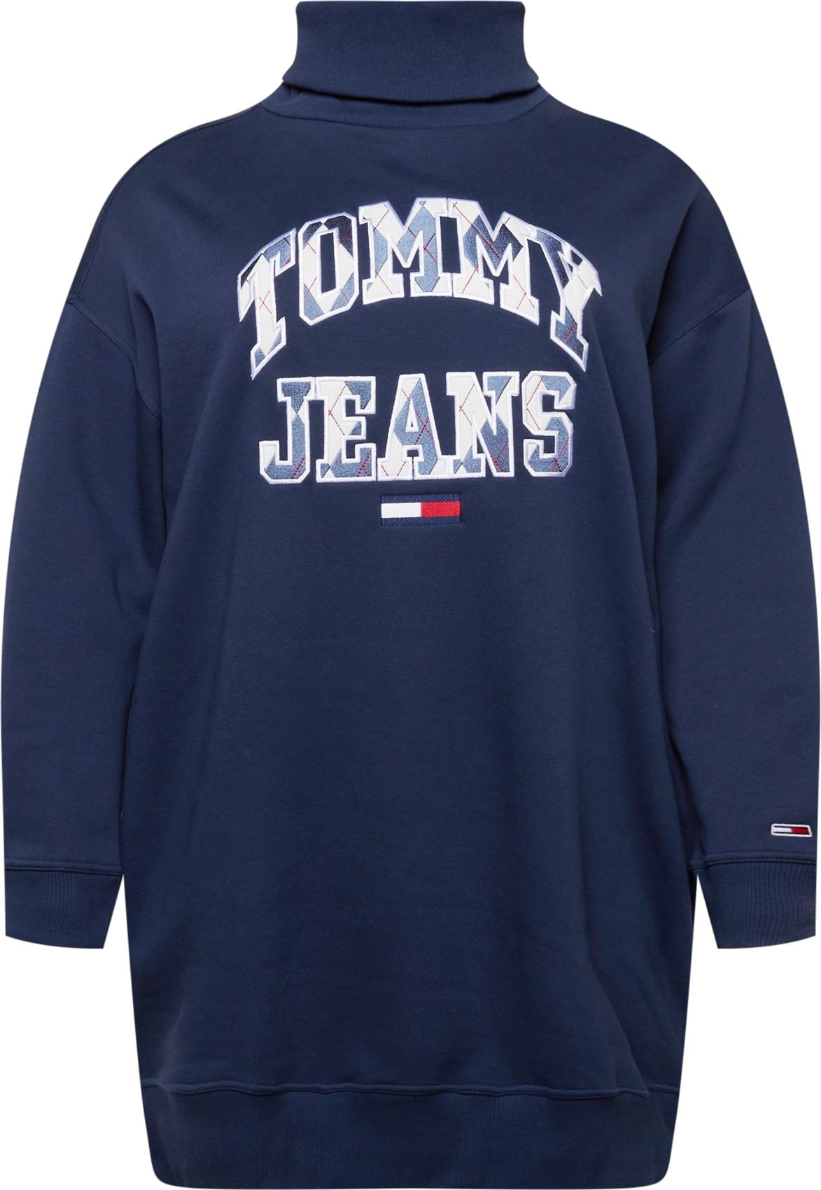 Tommy Jeans Curve Šaty námořnická modř / bílá / červená