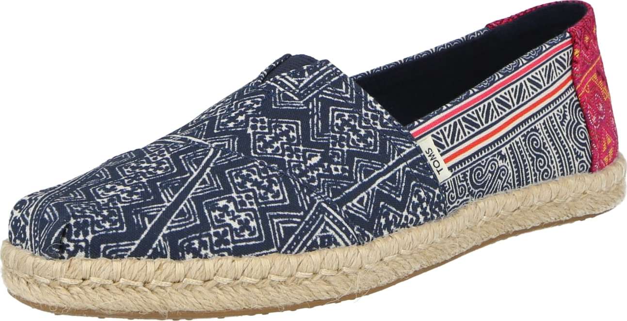 TOMS Espadrilky indigo / bílá / pitaya / červená