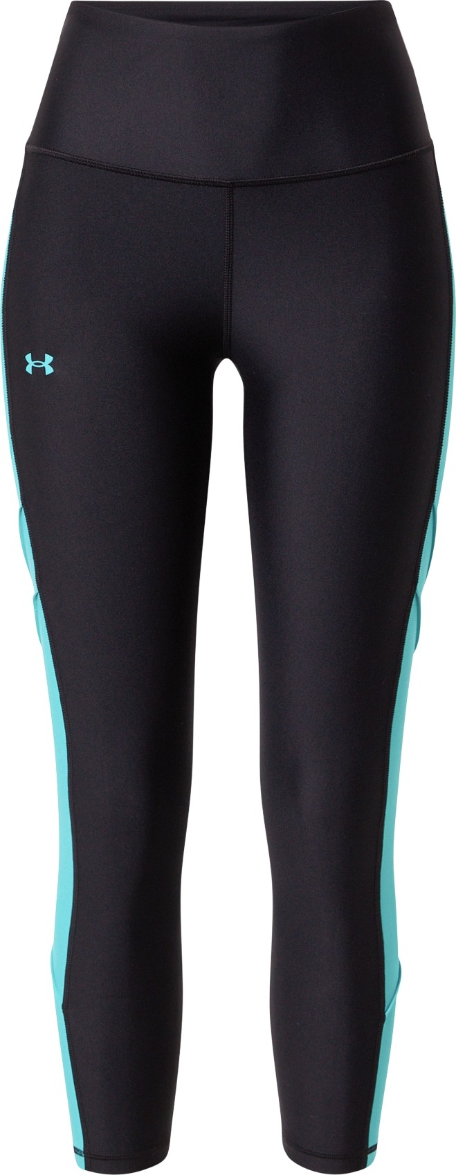 UNDER ARMOUR Sportovní kalhoty černá / aqua modrá