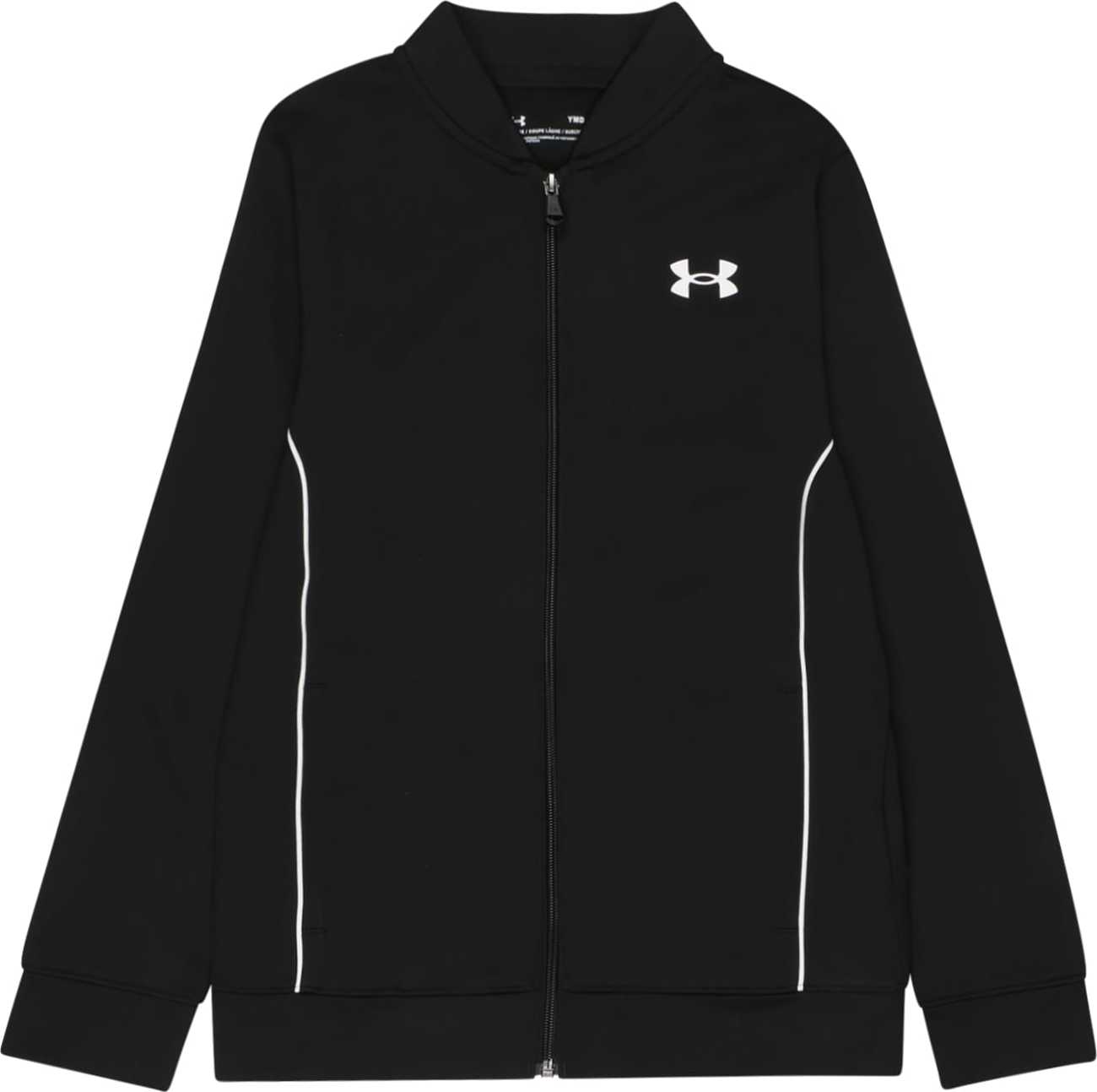 UNDER ARMOUR Sportovní mikina 'Pennant' černá / bílá