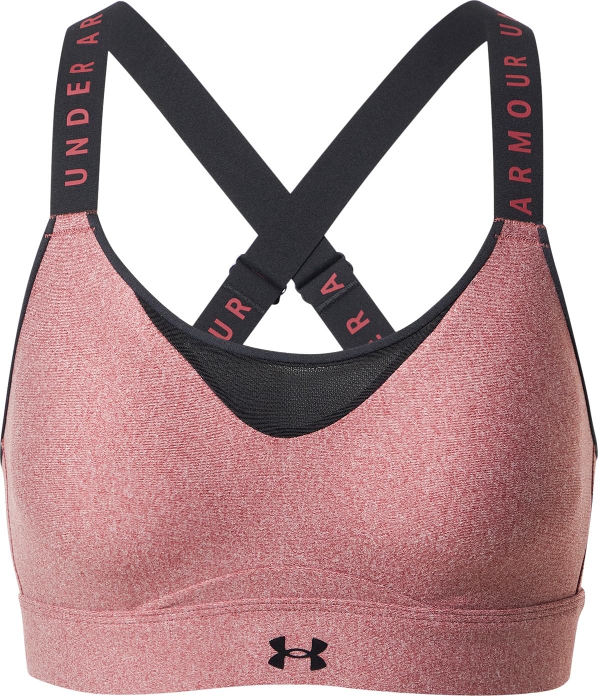 UNDER ARMOUR Sportovní podprsenka 'Infinity' černá / růže