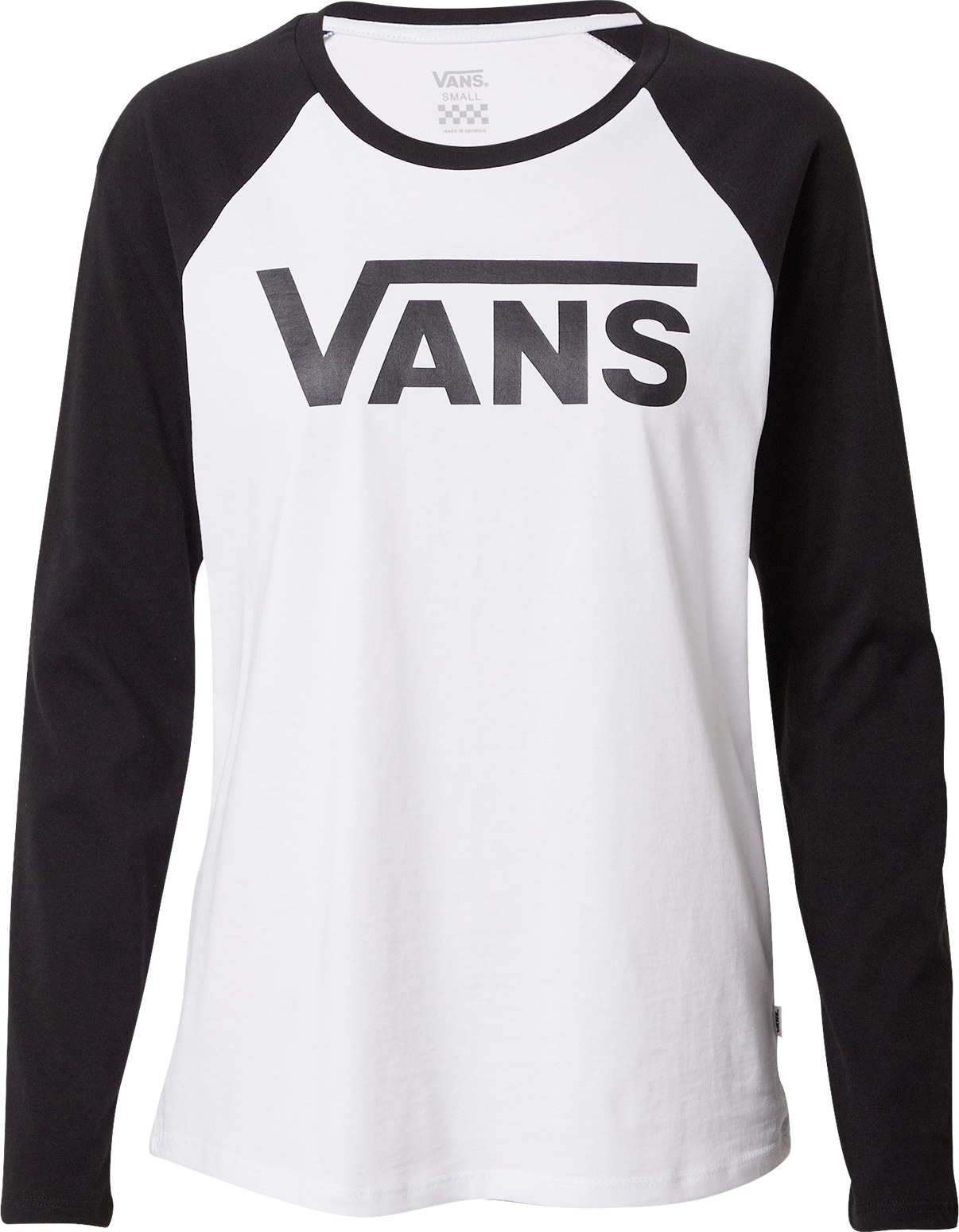 VANS Tričko 'WM FLYING V LS RAGLAN' bílá / černá