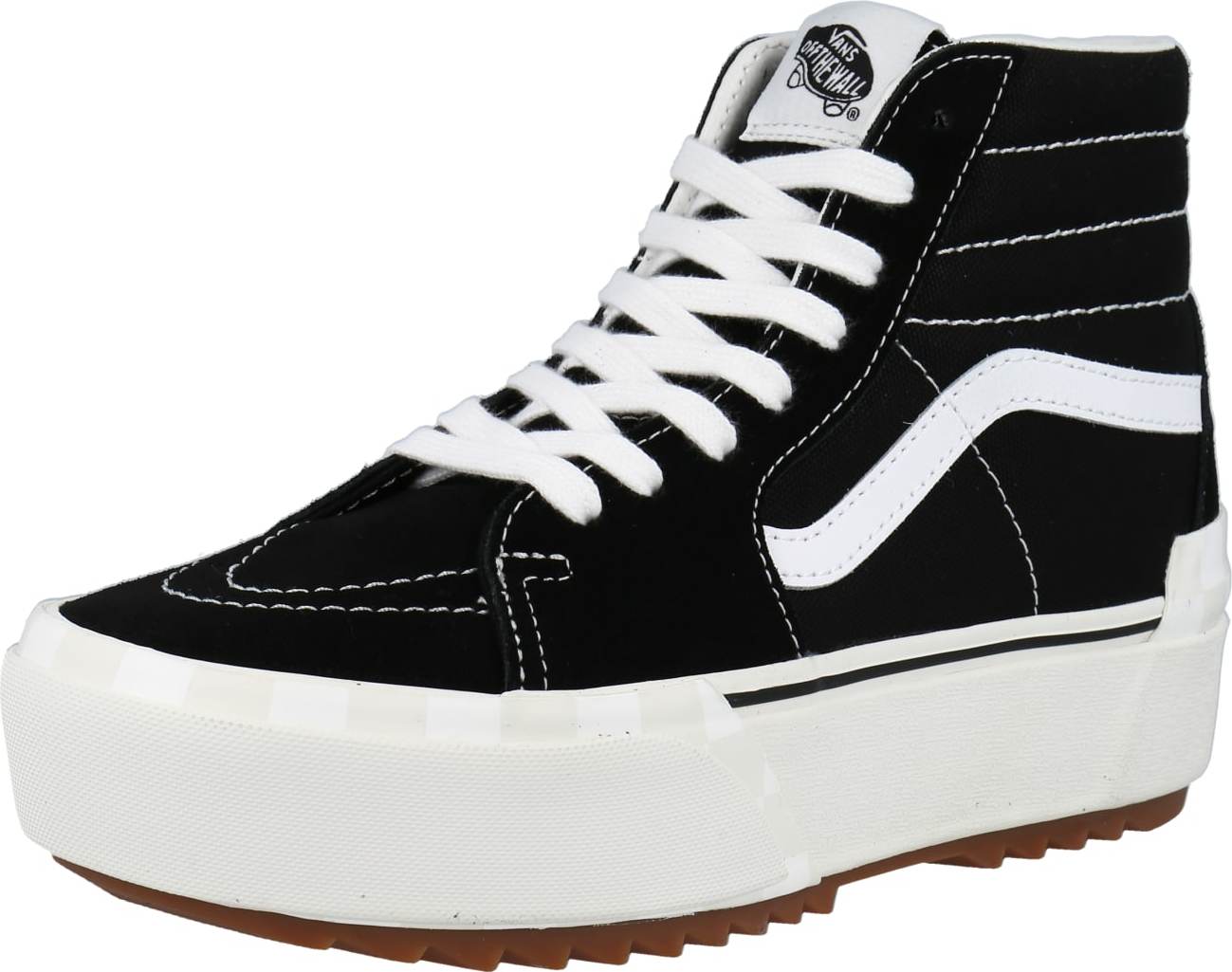 VANS Kotníkové tenisky 'UA SK8-Hi Stacked' černá / bílá