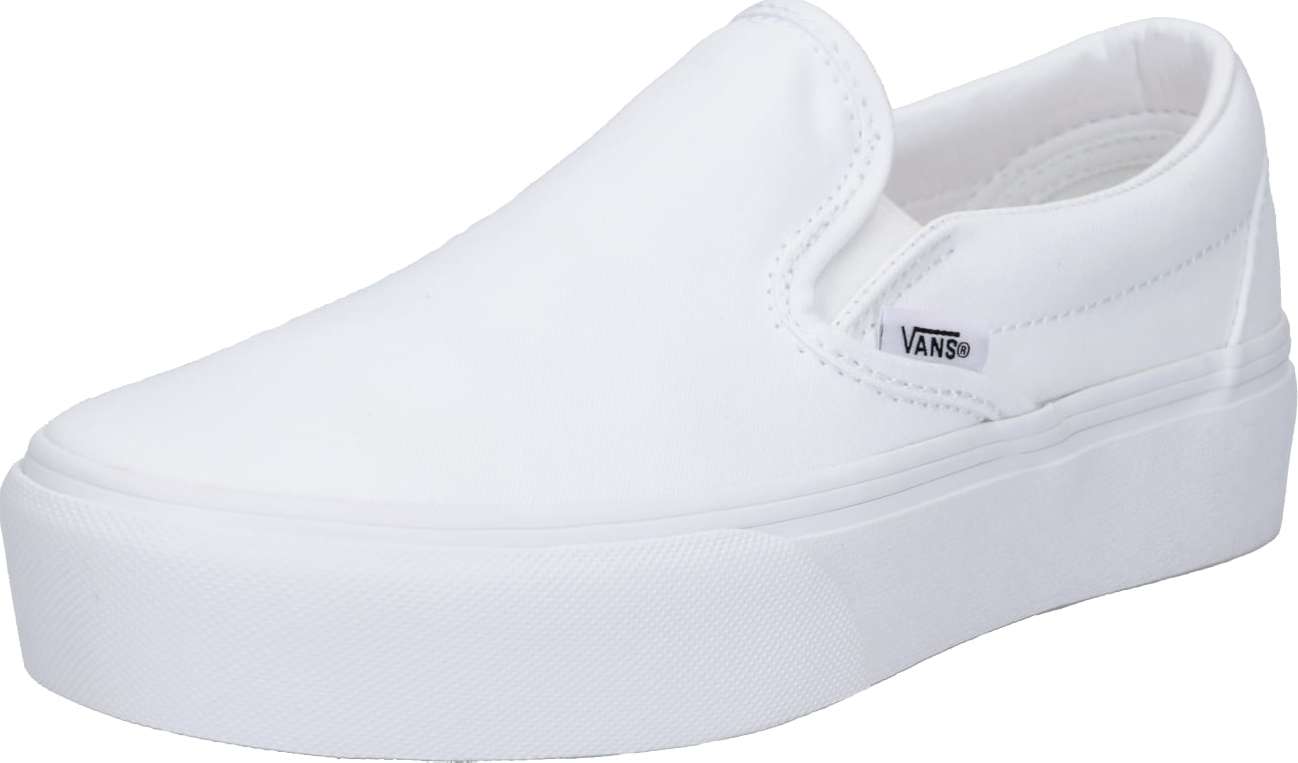 VANS Slip on boty 'Classic Slip-On Platform' bílá