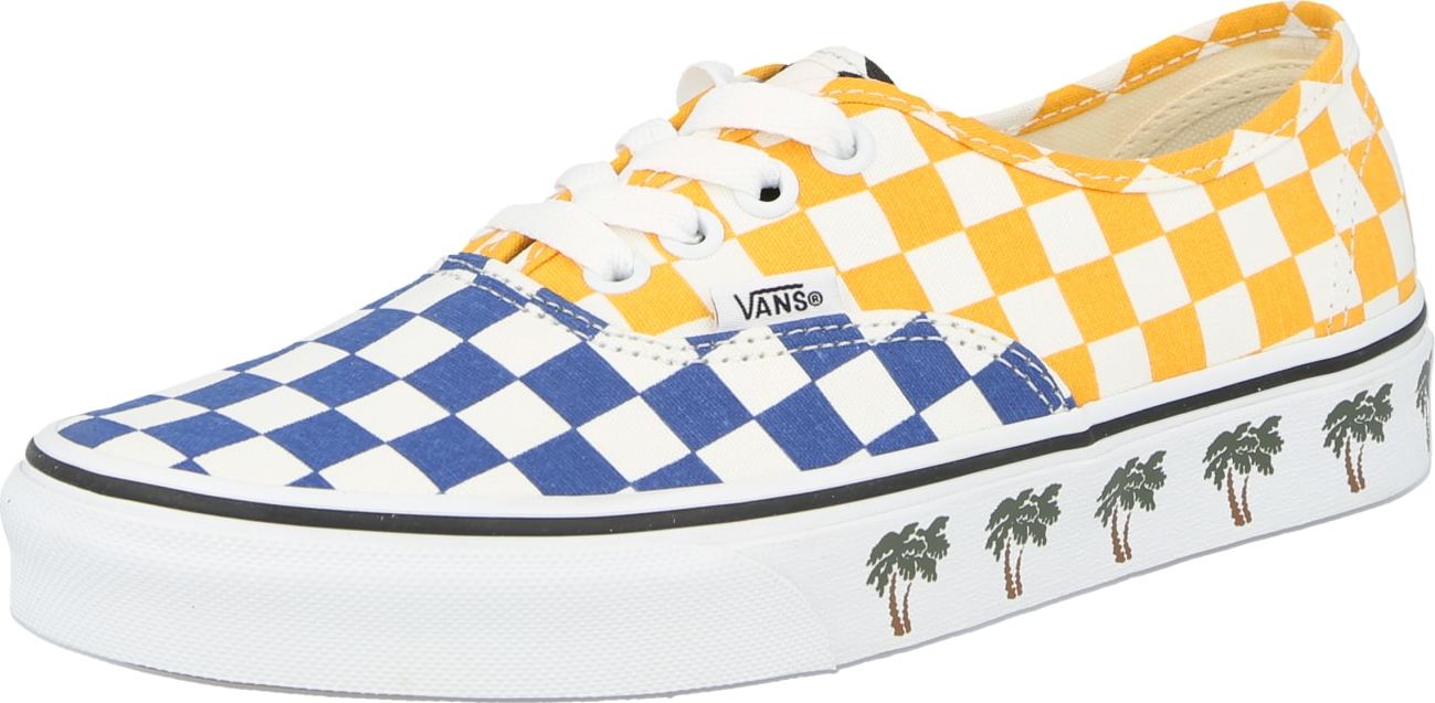 VANS Tenisky 'Authentic' bílá / žlutá / modrá / zelená