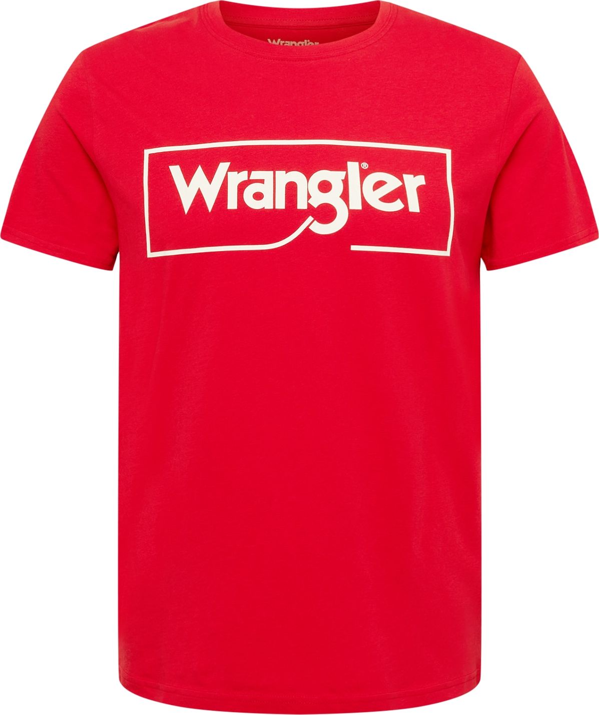 WRANGLER Tričko červená / bílá