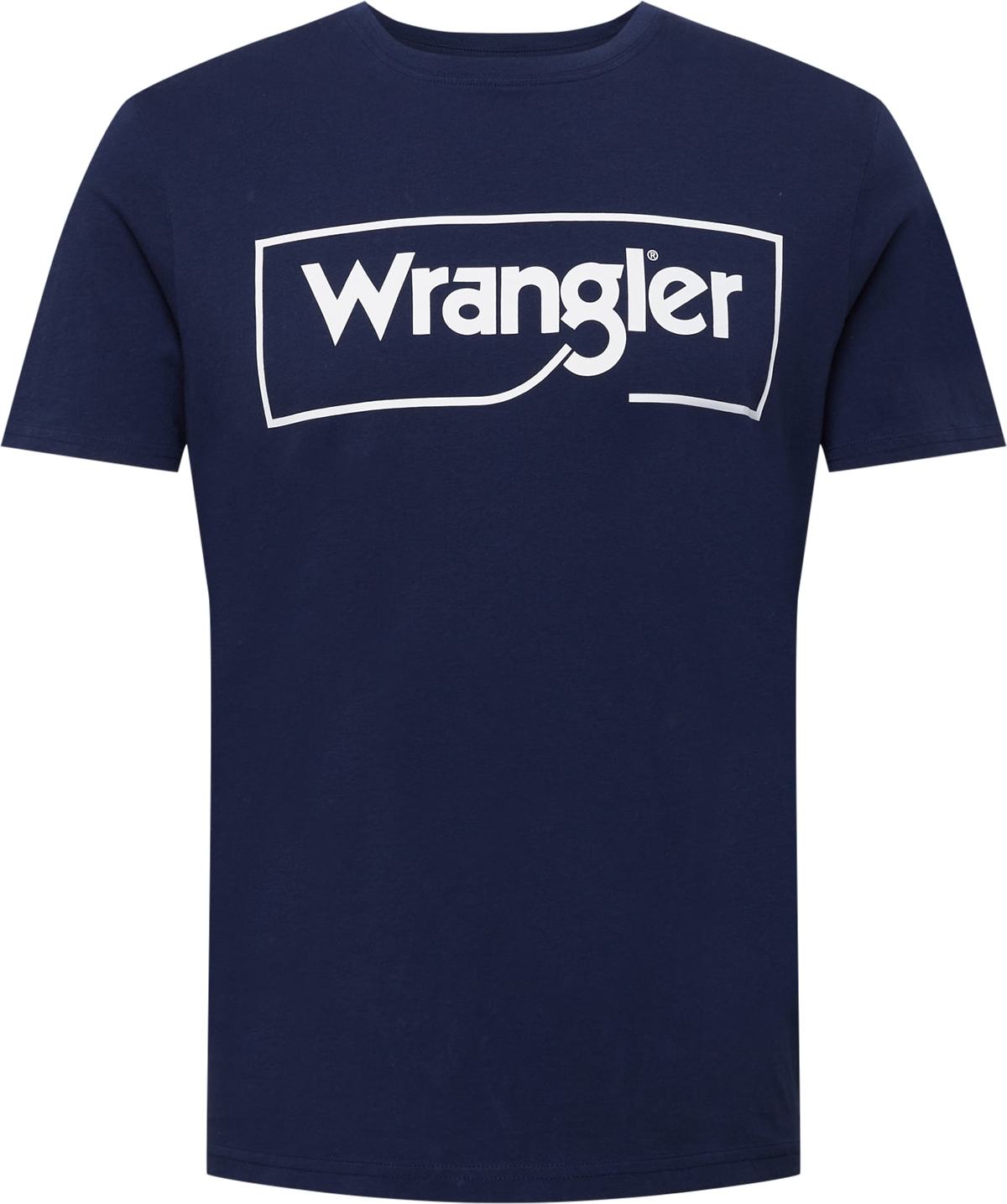 WRANGLER Tričko tmavě modrá / bílá