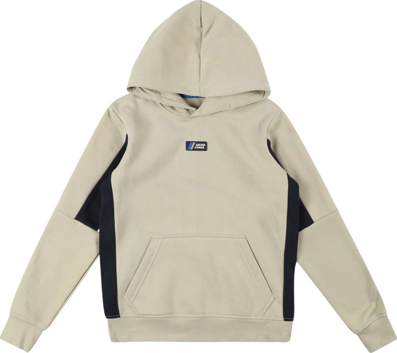 Jack & Jones Junior Mikina 'JAKOB' černá / pastelově zelená