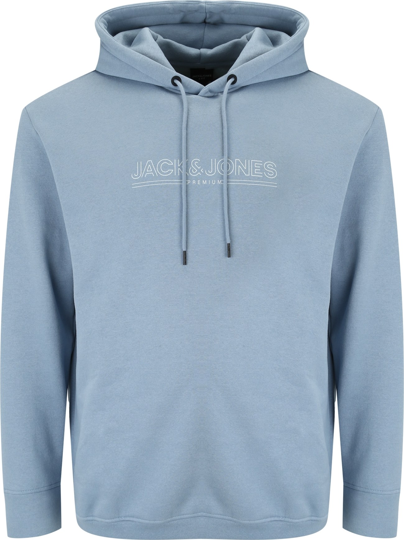 Jack & Jones Plus Mikina kouřově modrá / bílá