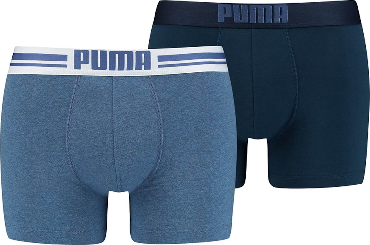 PUMA Boxerky chladná modrá / modrý melír