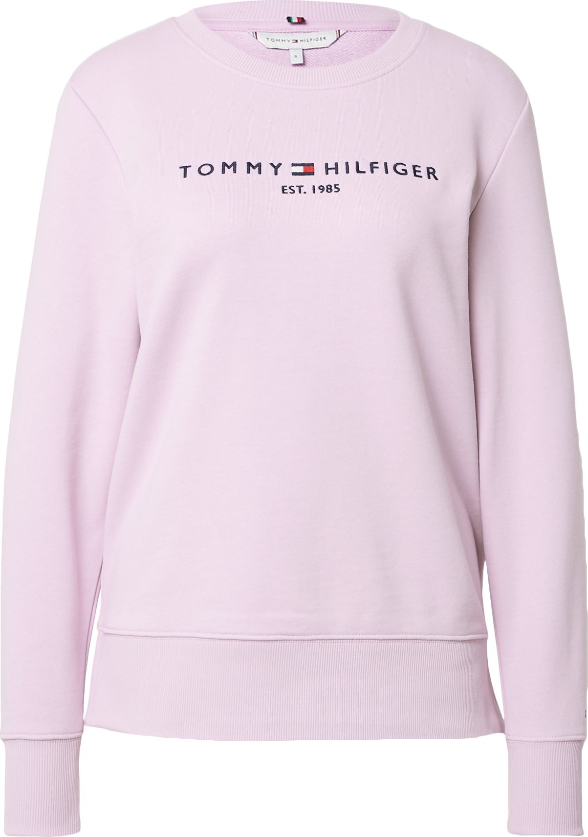 TOMMY HILFIGER Mikina světle fialová / námořnická modř / červená / bílá