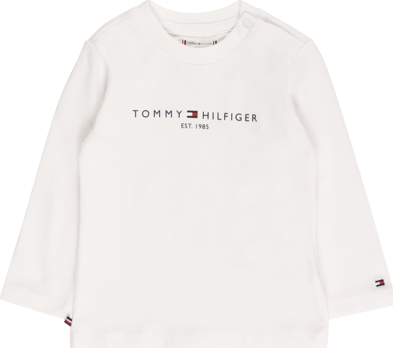 TOMMY HILFIGER Tričko bílá / námořnická modř / červená