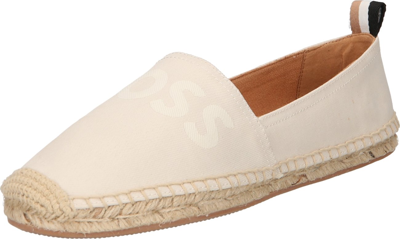 BOSS Orange Espadrilky 'Madeira' barva bílé vlny