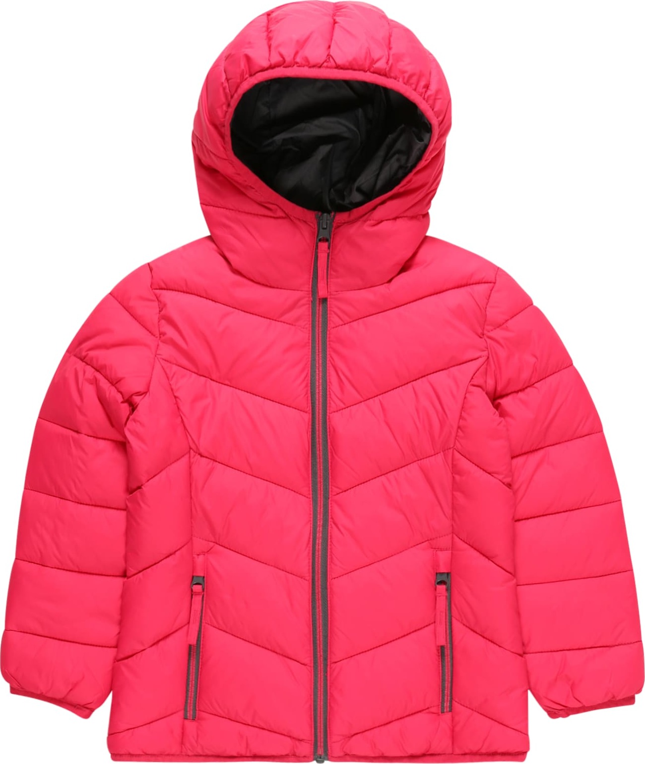 CMP Outdoorová bunda ' FIX HOOD ' pink / tmavě šedá