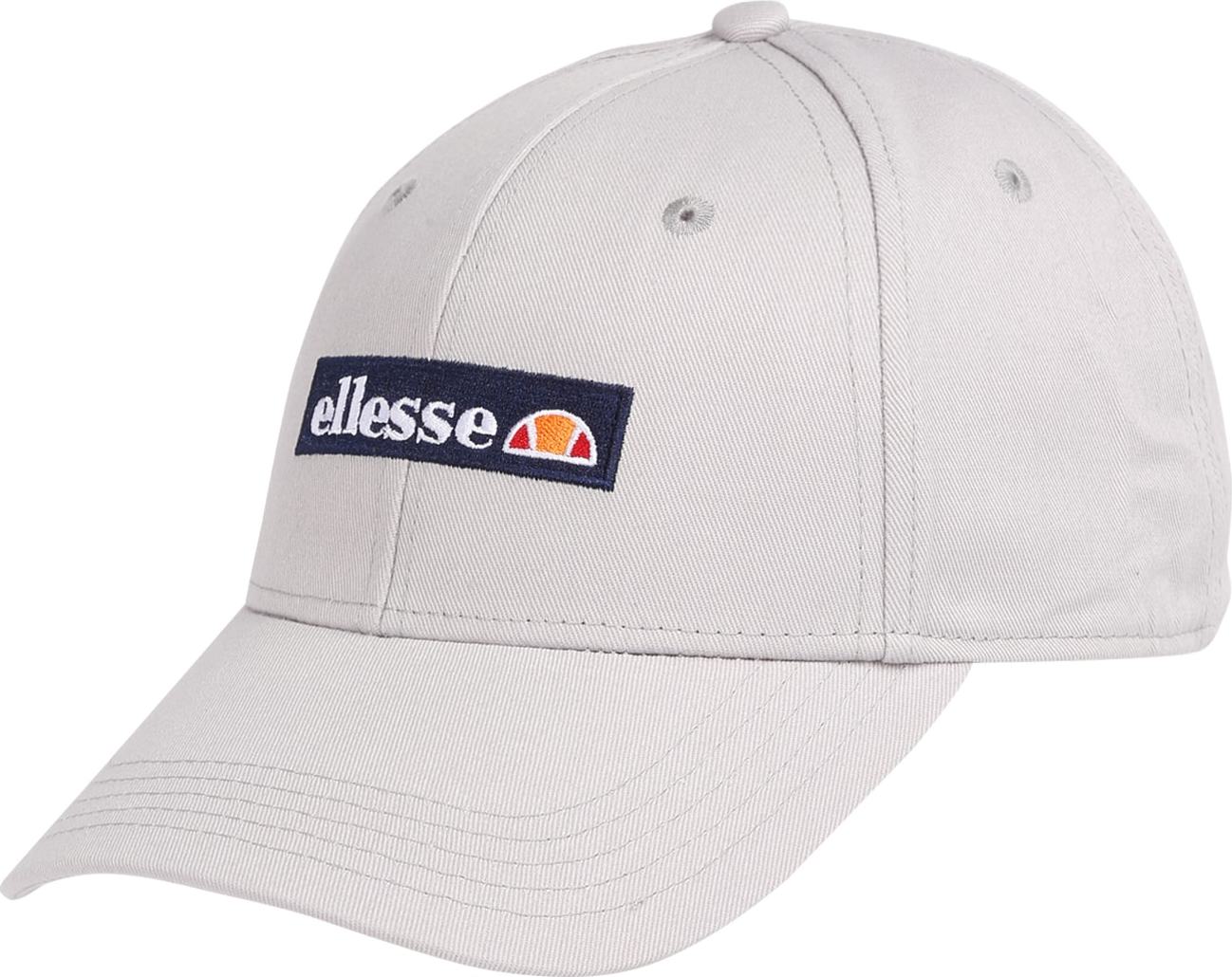 ELLESSE Kšiltovka 'Drebbo' světle šedá / bílá / námořnická modř / červená / oranžová