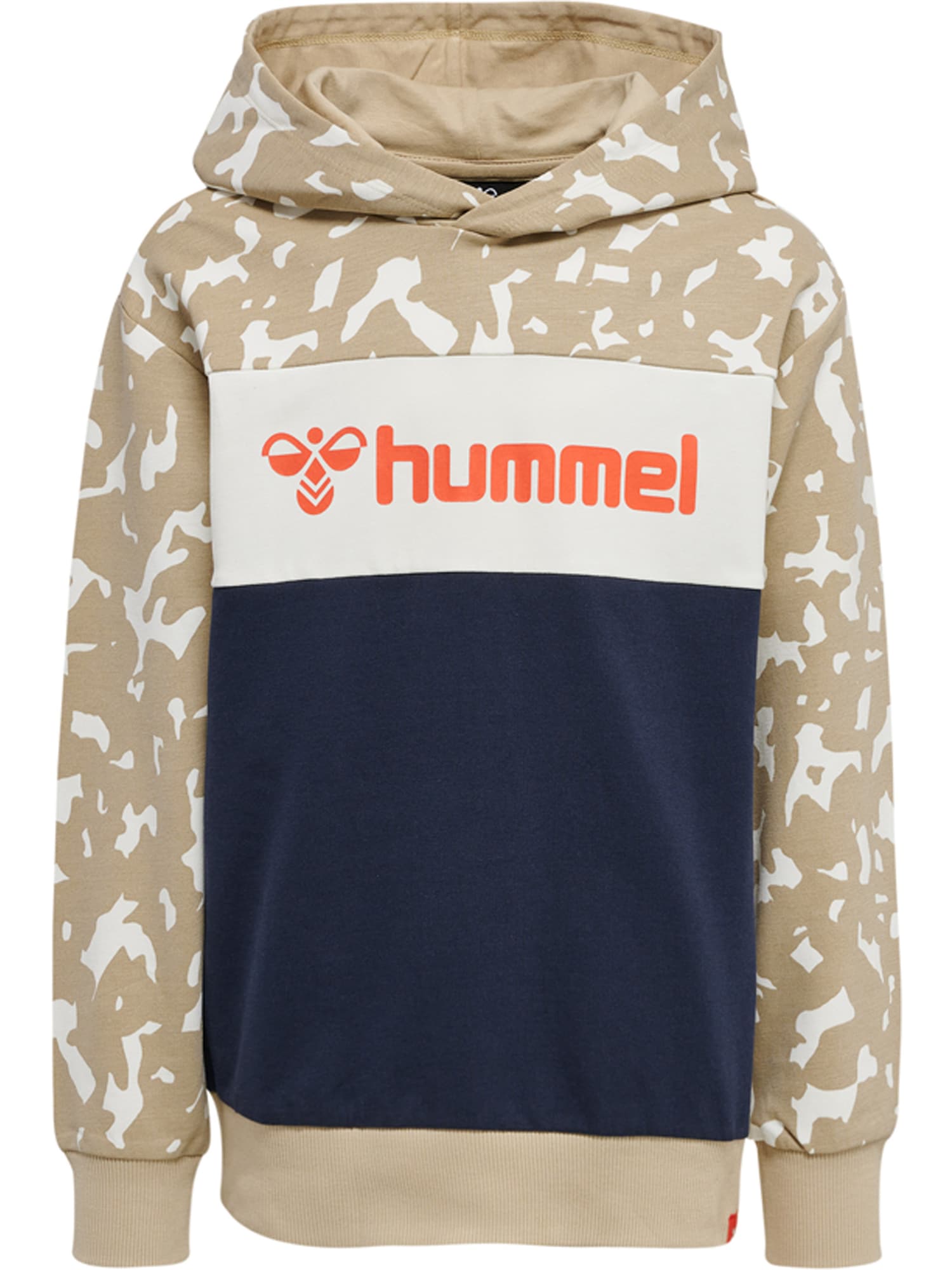 Hummel Mikina 'Luke' béžová / námořnická modř / tmavě oranžová / písková