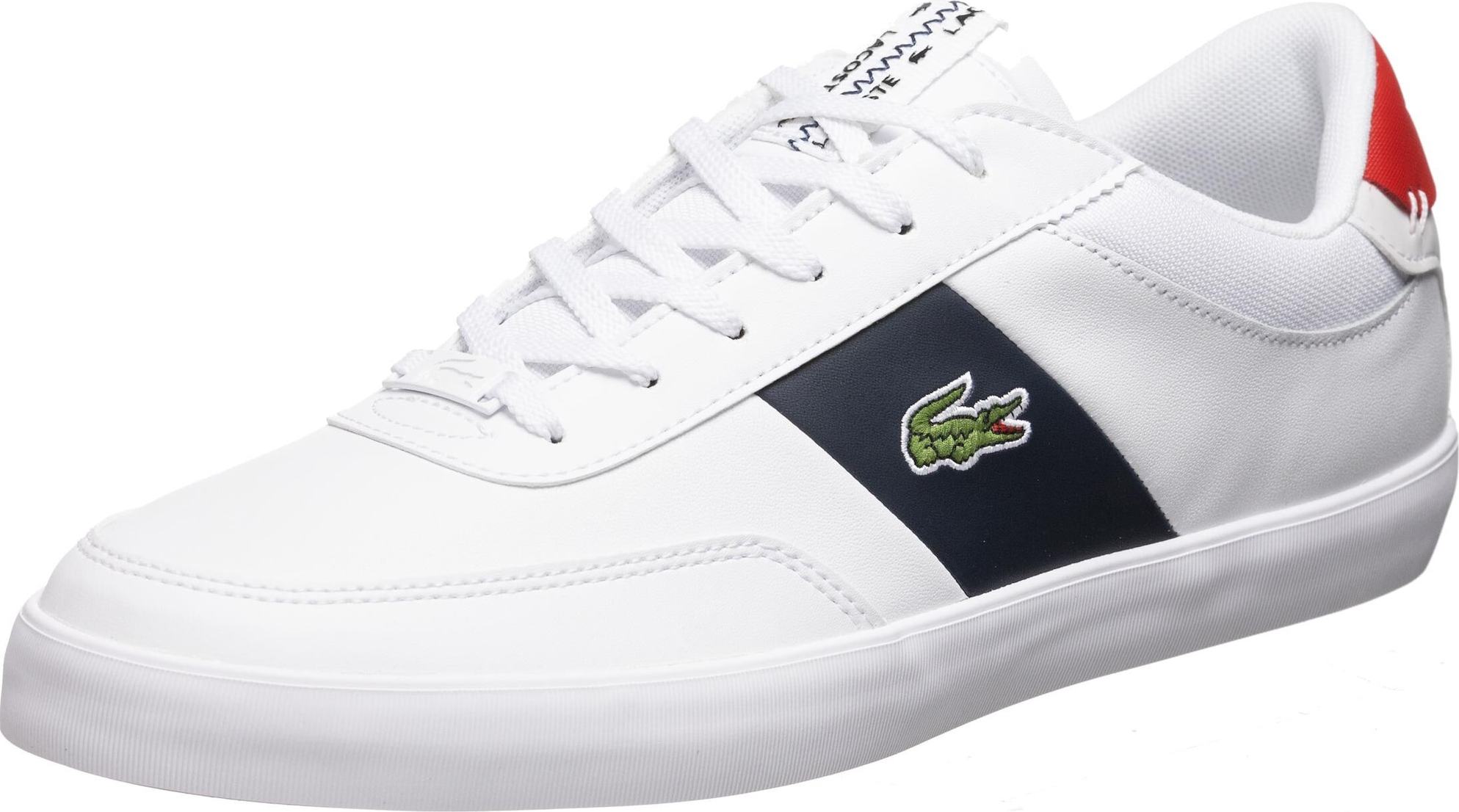 LACOSTE Tenisky 'Court Master' bílá / námořnická modř / červená / zelená