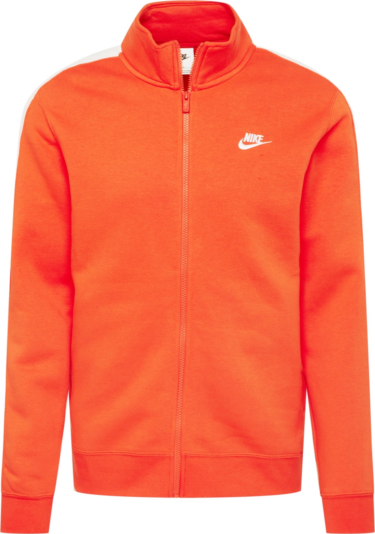 Nike Sportswear Mikina s kapucí oranžově červená / bílá