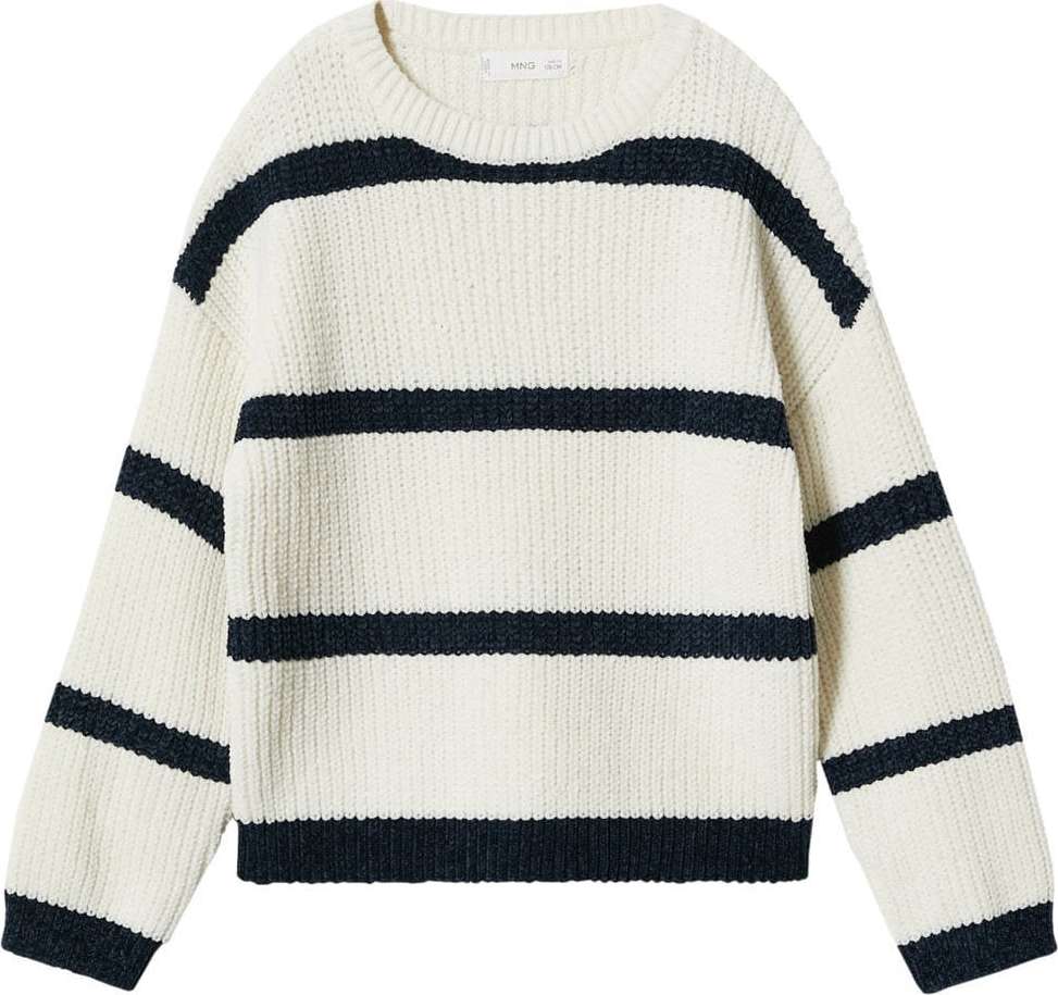 MANGO KIDS Svetr 'Maria' offwhite / kobaltová modř