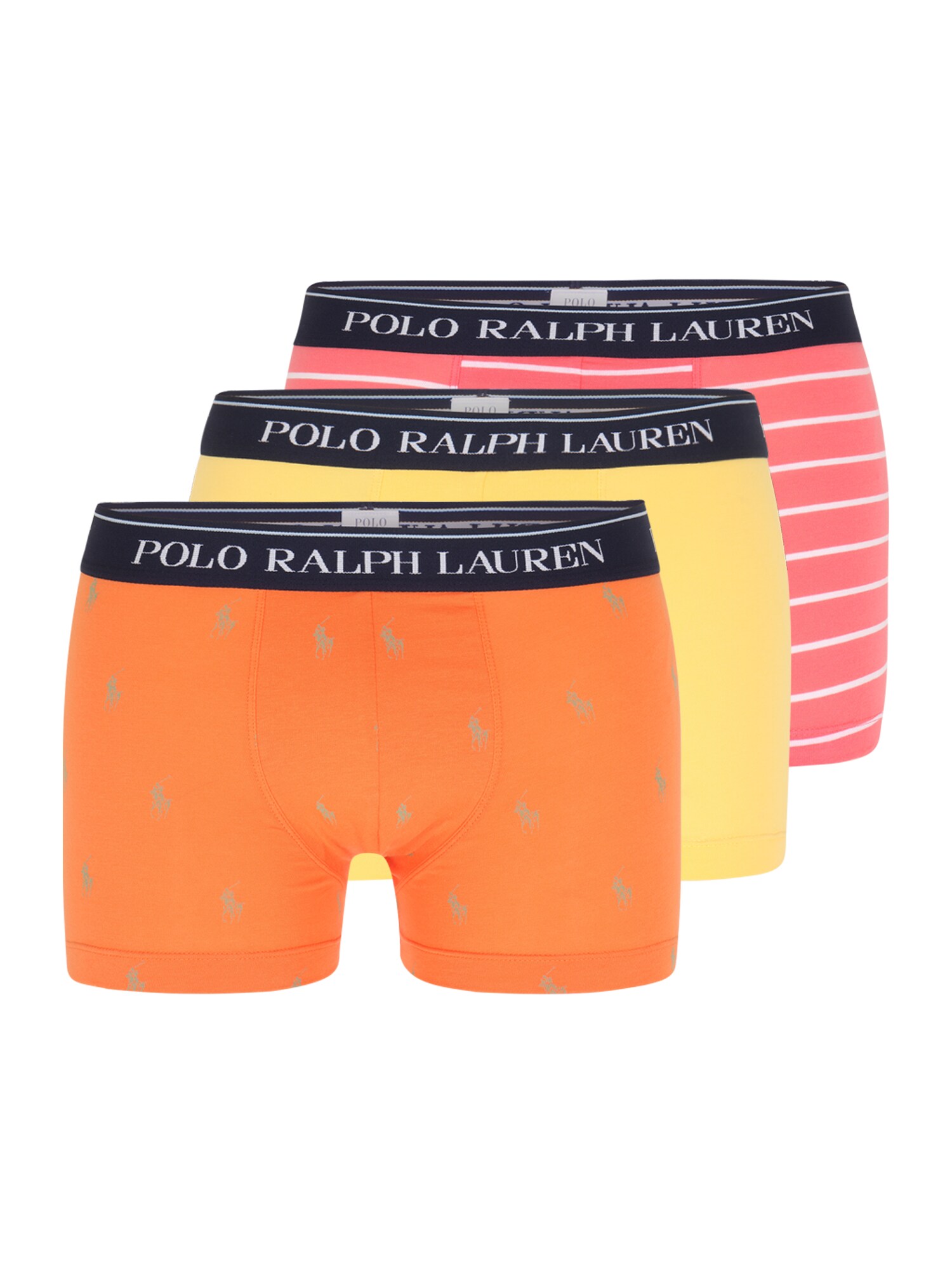 Polo Ralph Lauren Boxerky oranžová / červená / žlutá / bílá / tmavě modrá