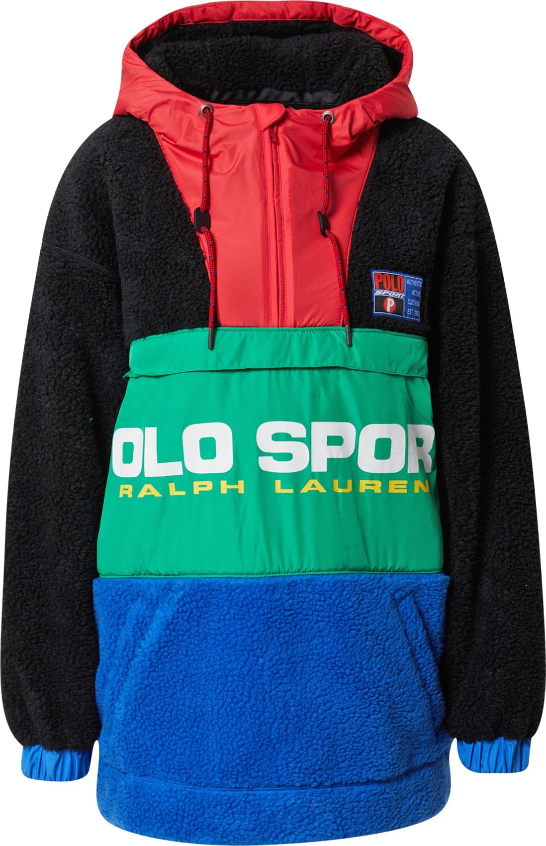 Polo Ralph Lauren Mikina černá / červená / modrá / zelená