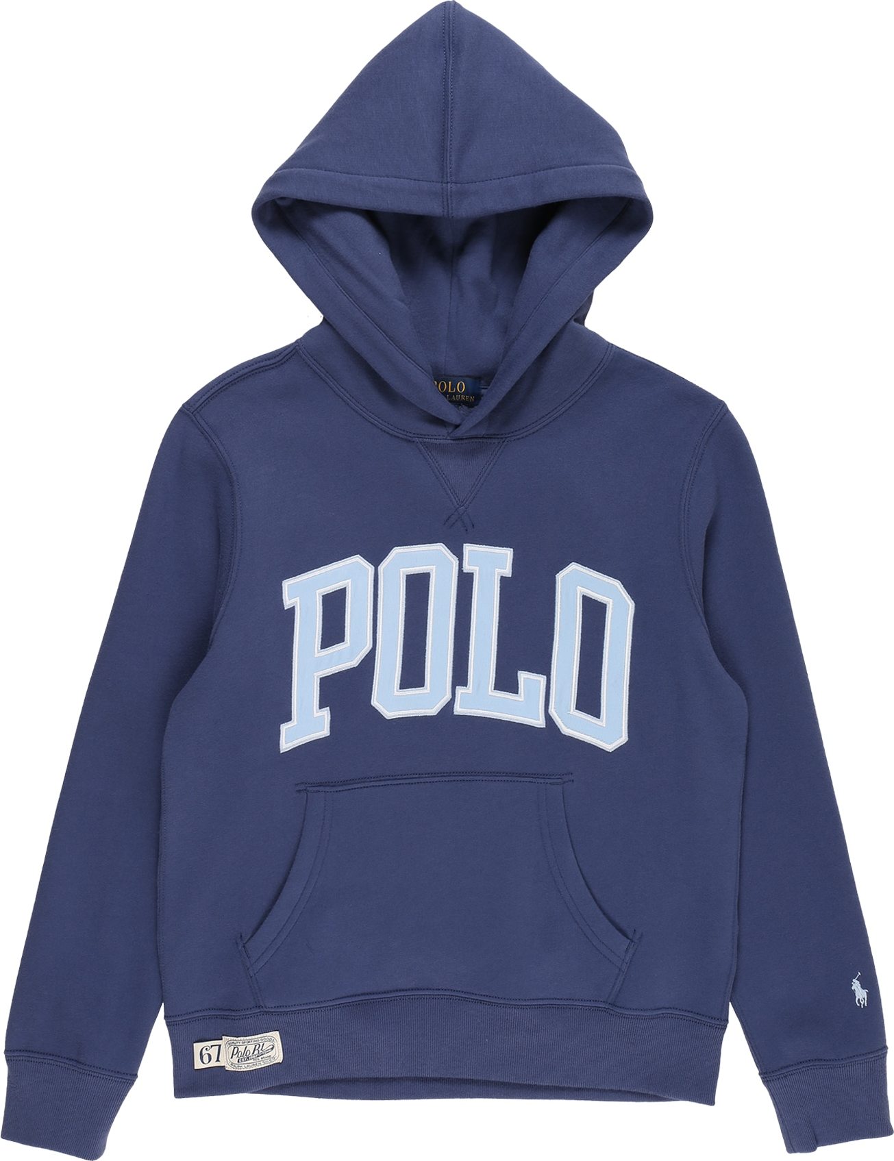 Polo Ralph Lauren Mikina námořnická modř / světlemodrá / bílá