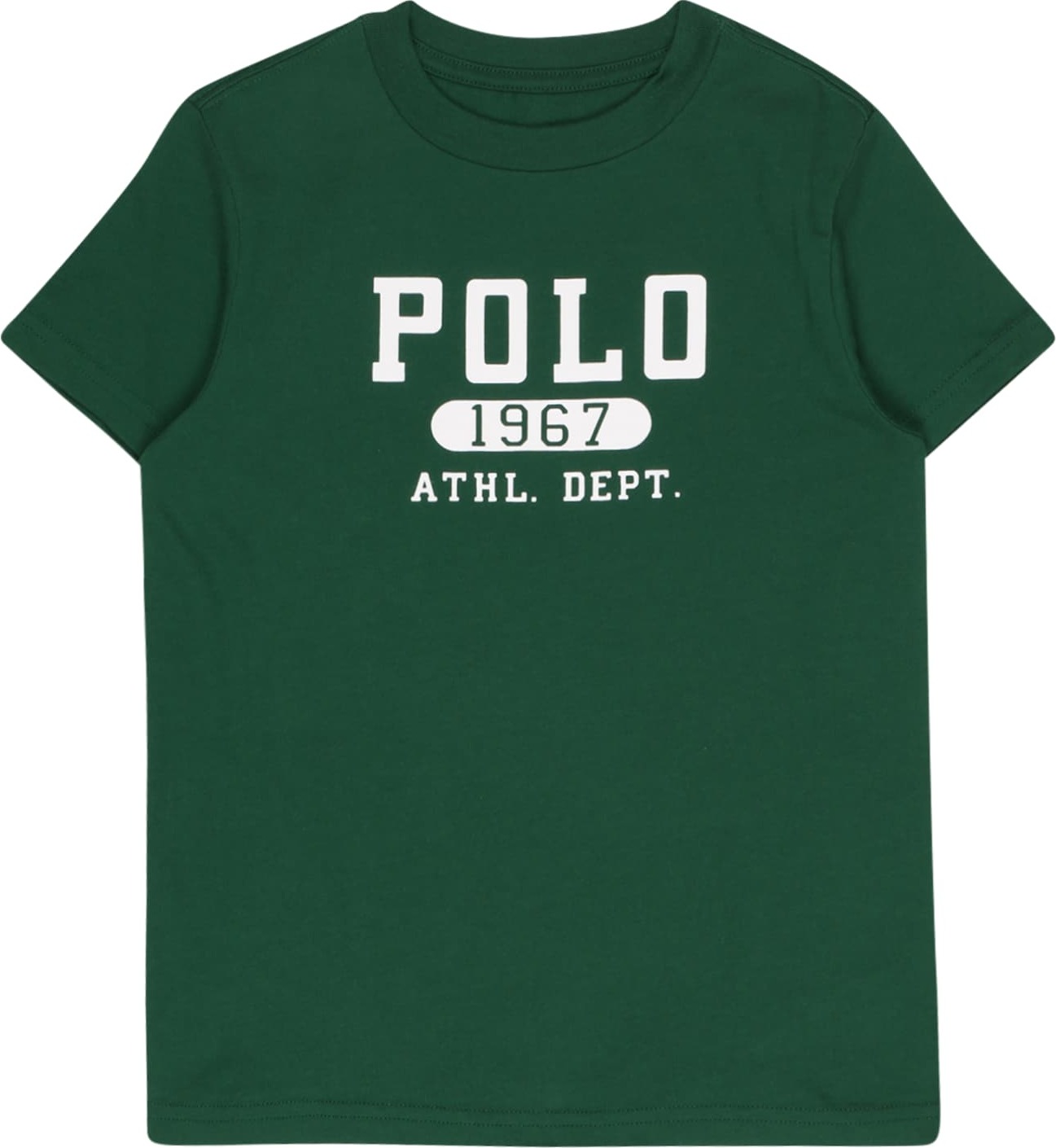 Polo Ralph Lauren Tričko tmavě zelená / bílá