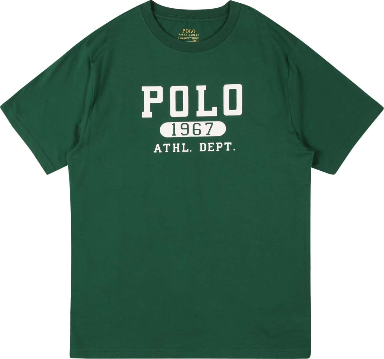 Polo Ralph Lauren Tričko tmavě zelená / bílá