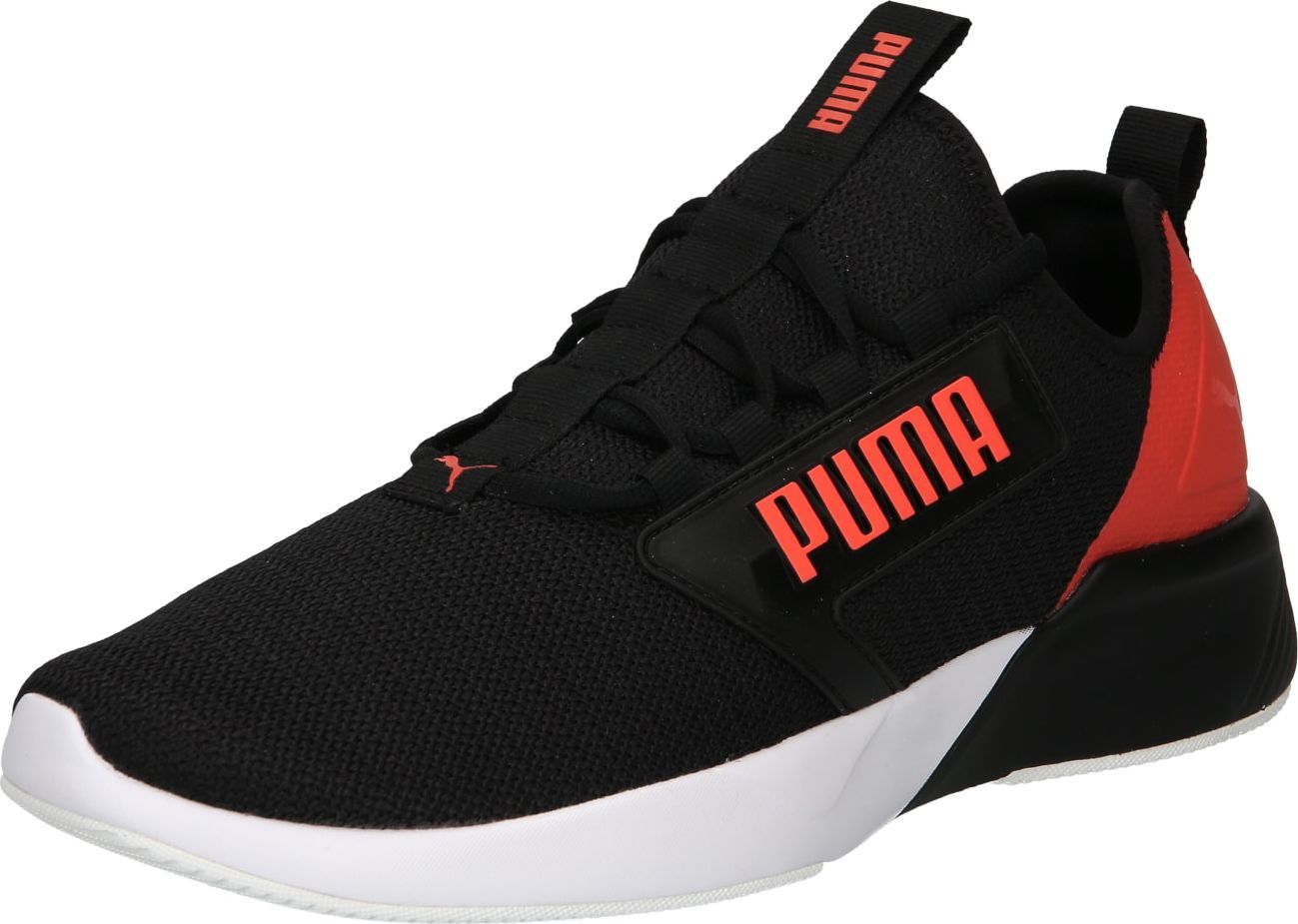 PUMA Sportovní boty 'Retaliate' černá / oranžově červená