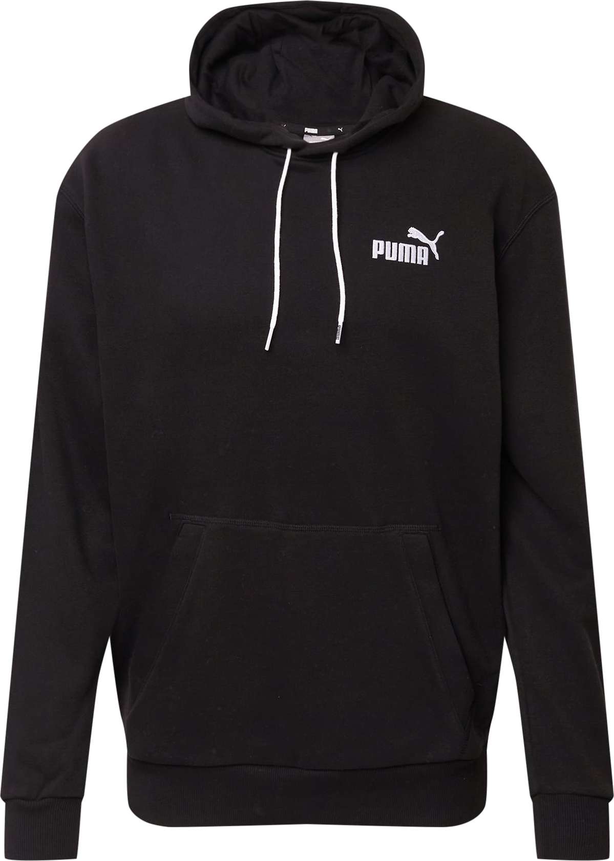 PUMA Sportovní mikina černá / bílá