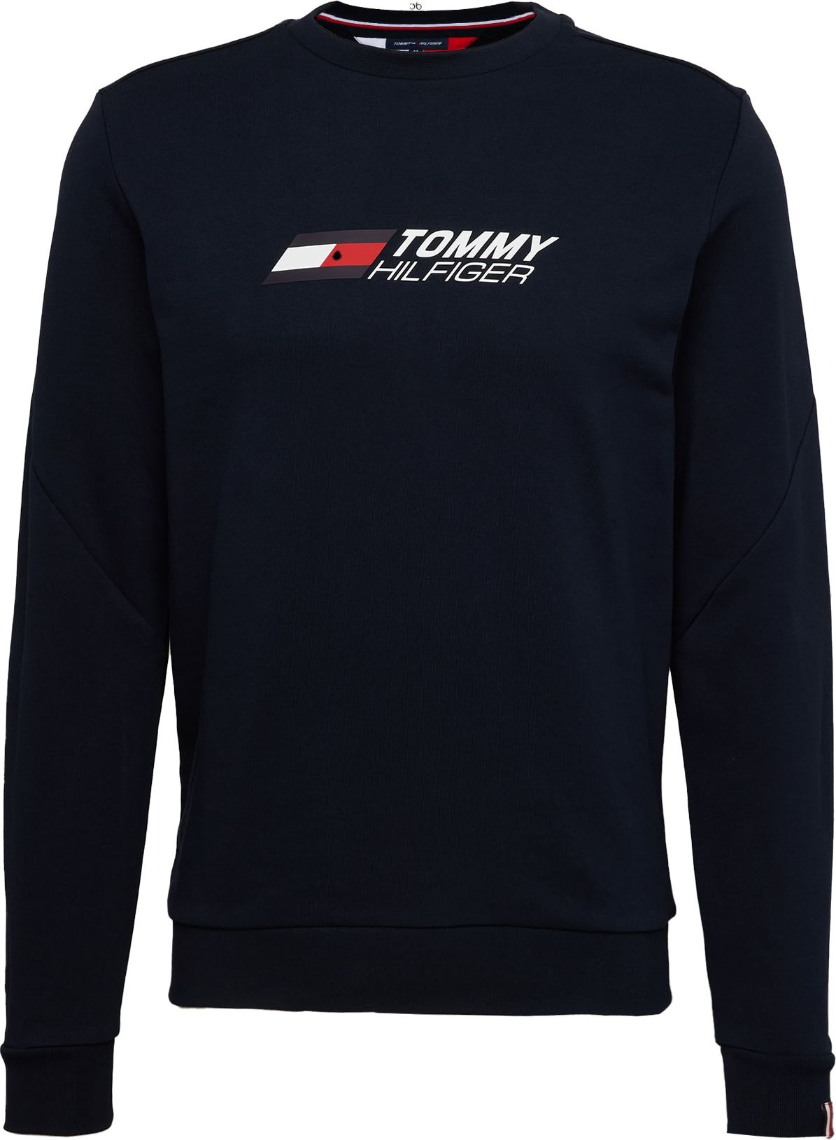 TOMMY HILFIGER Mikina červená / bílá / noční modrá