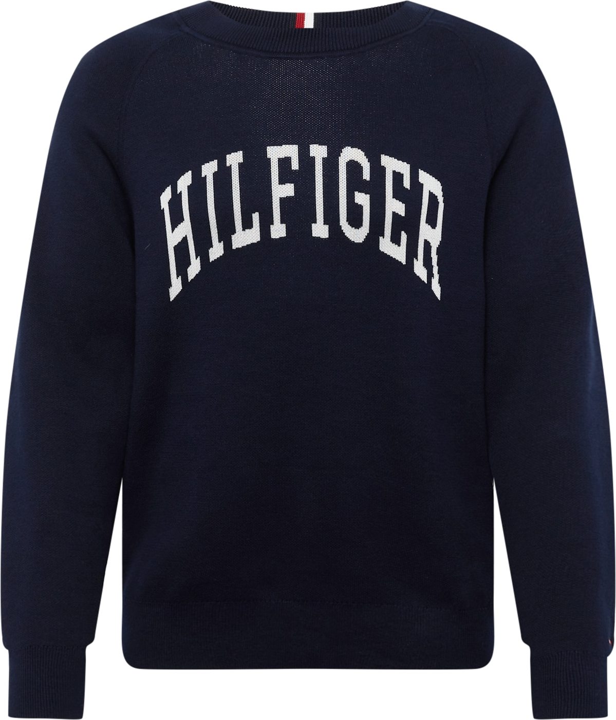 TOMMY HILFIGER Mikina 'VARSITY' tmavě modrá / bílá