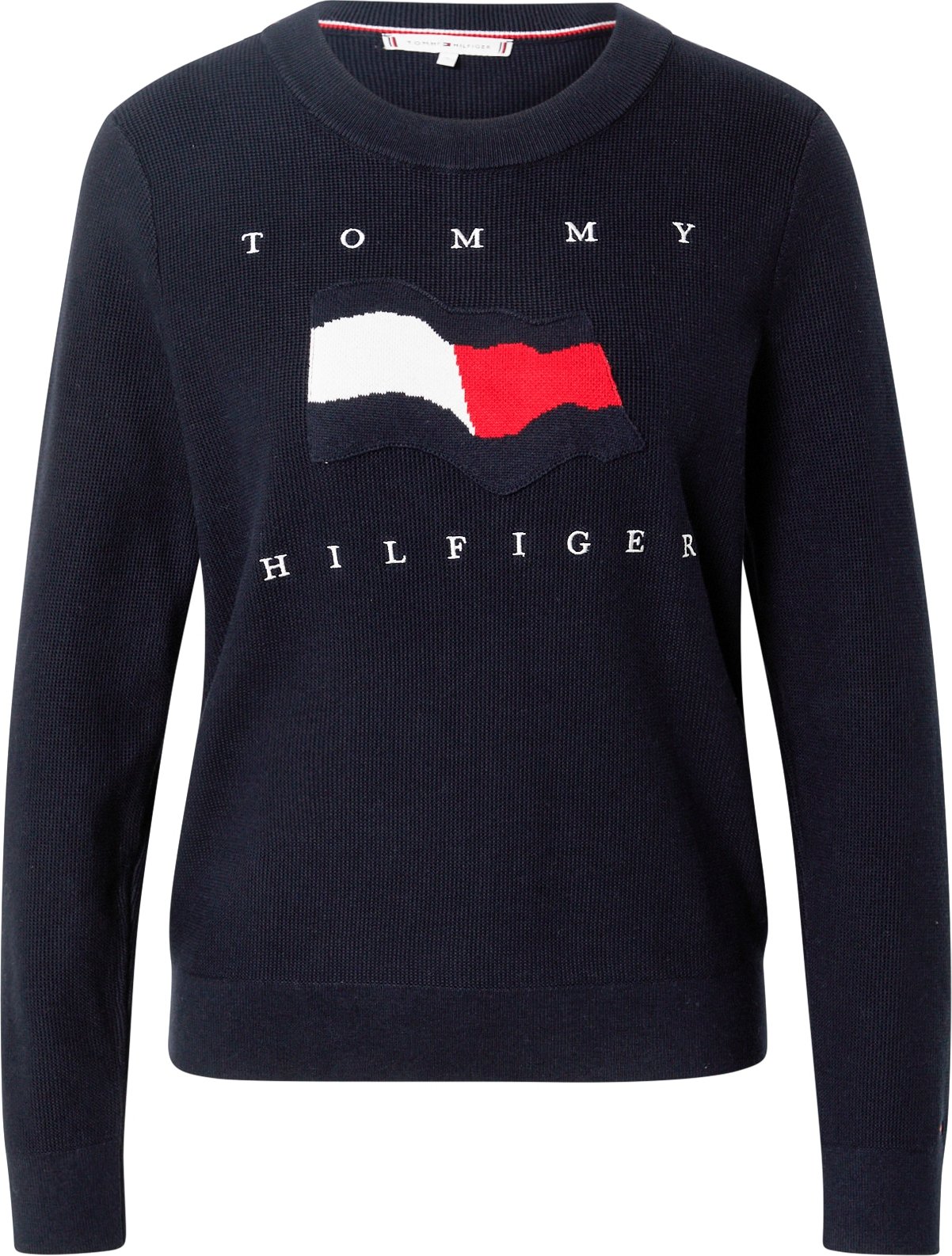 TOMMY HILFIGER Svetr námořnická modř / bílá / červená