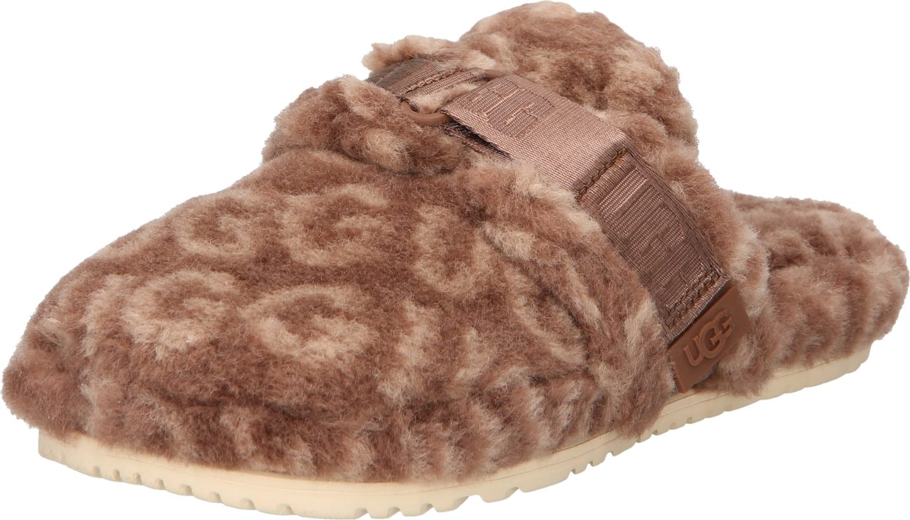 UGG Pantofle 'FLUFF IT POP' hnědá