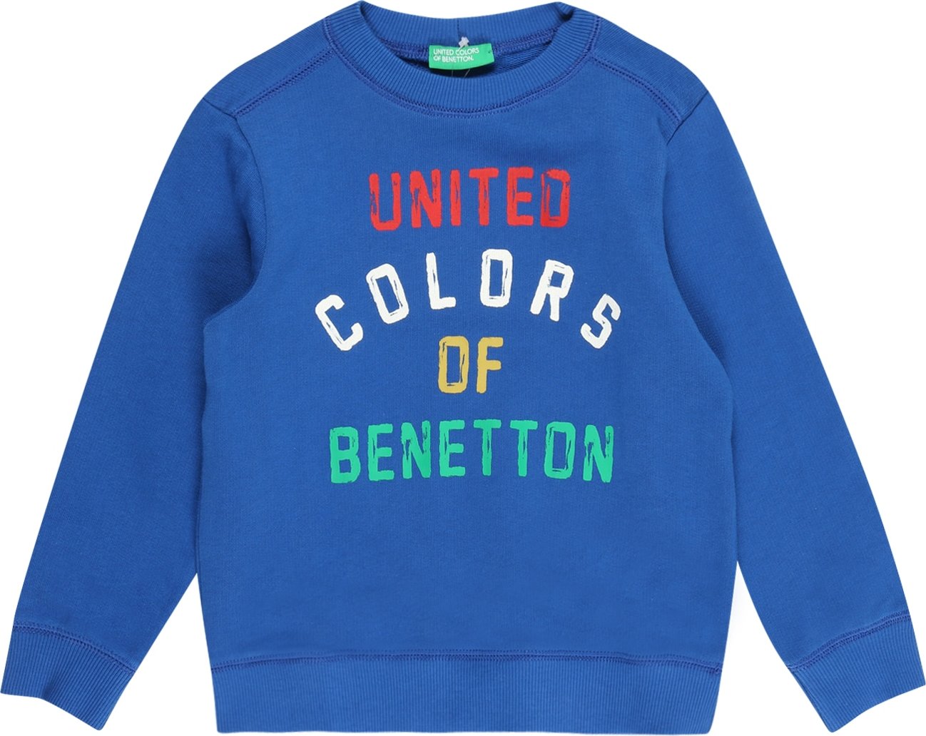 UNITED COLORS OF BENETTON Mikina královská modrá / bílá / červená / světle zelená