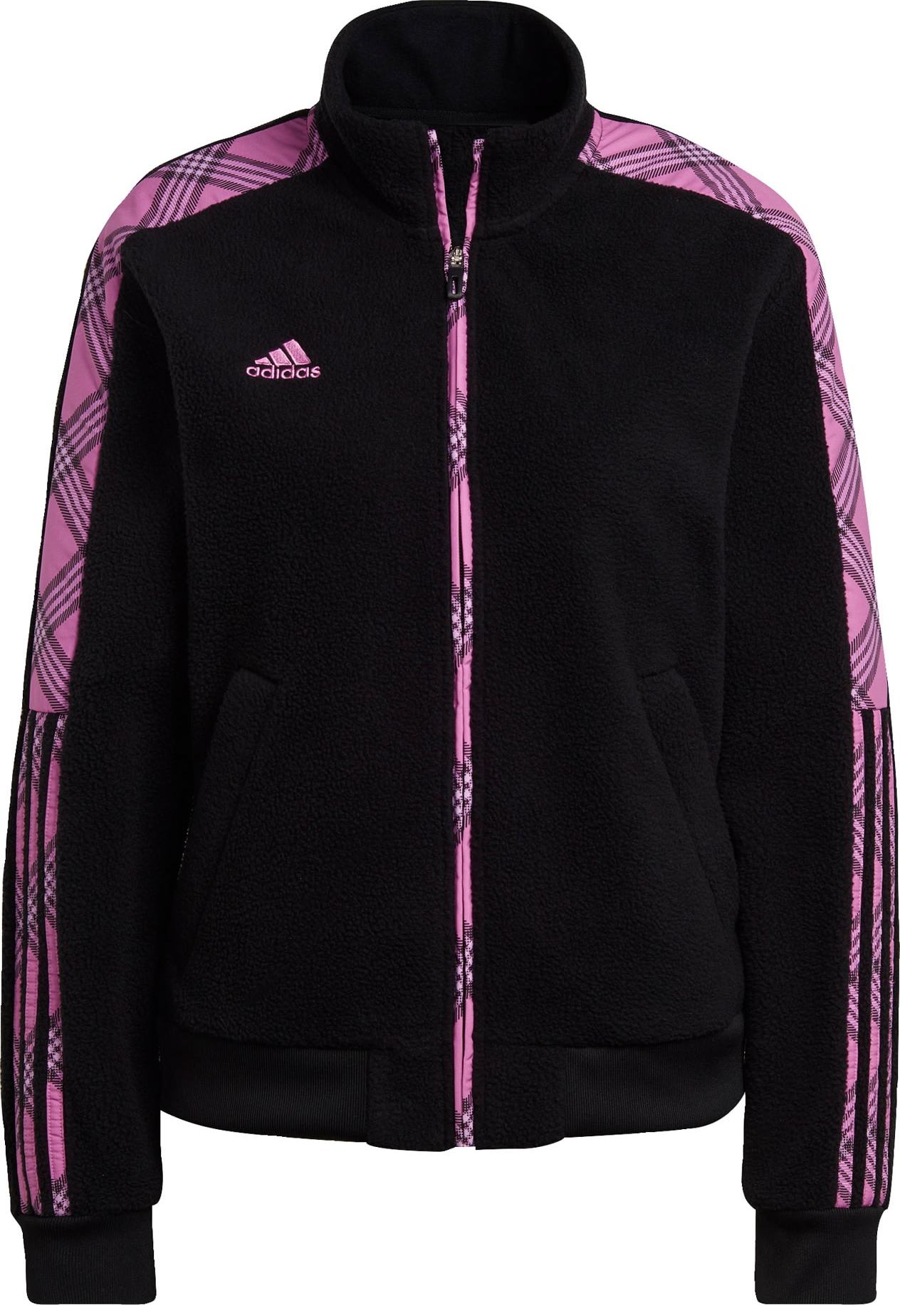 ADIDAS PERFORMANCE Sportovní bunda 'Tiro' černá / orchidej