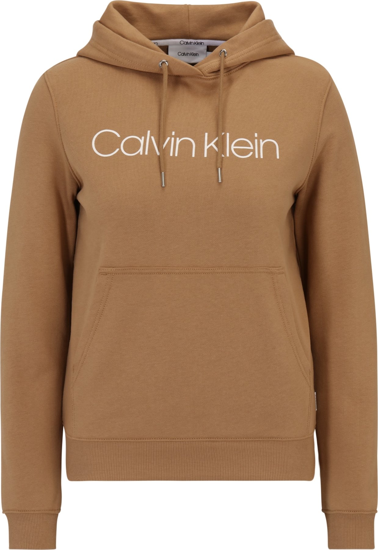 Calvin Klein Mikina khaki / bílá