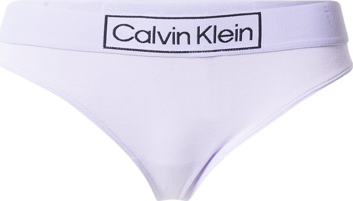 Calvin Klein Underwear Tanga černá / světle fialová